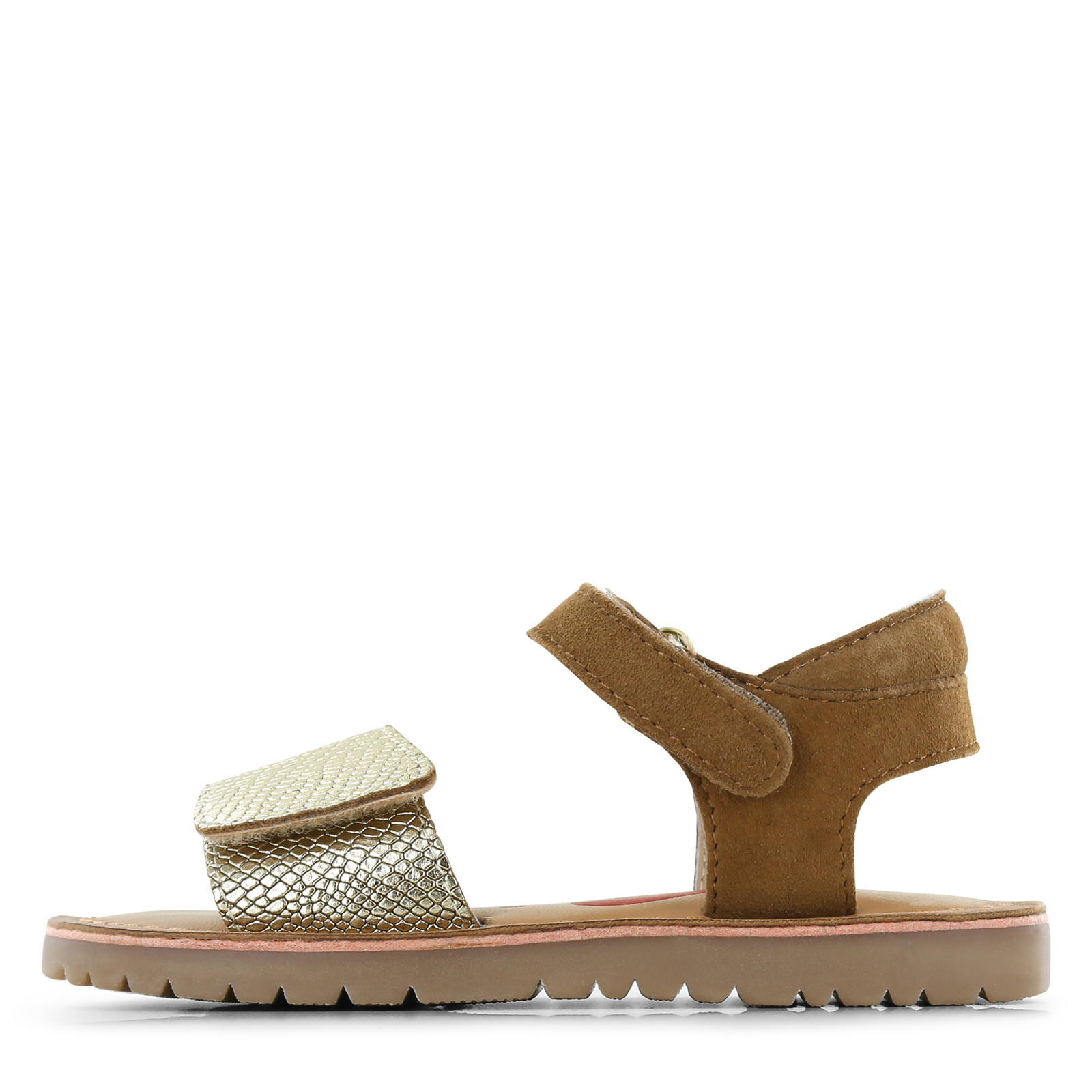 Shoesme cognac-goud sandaaltje Meisjes | Leer/Metallic | Maat 33