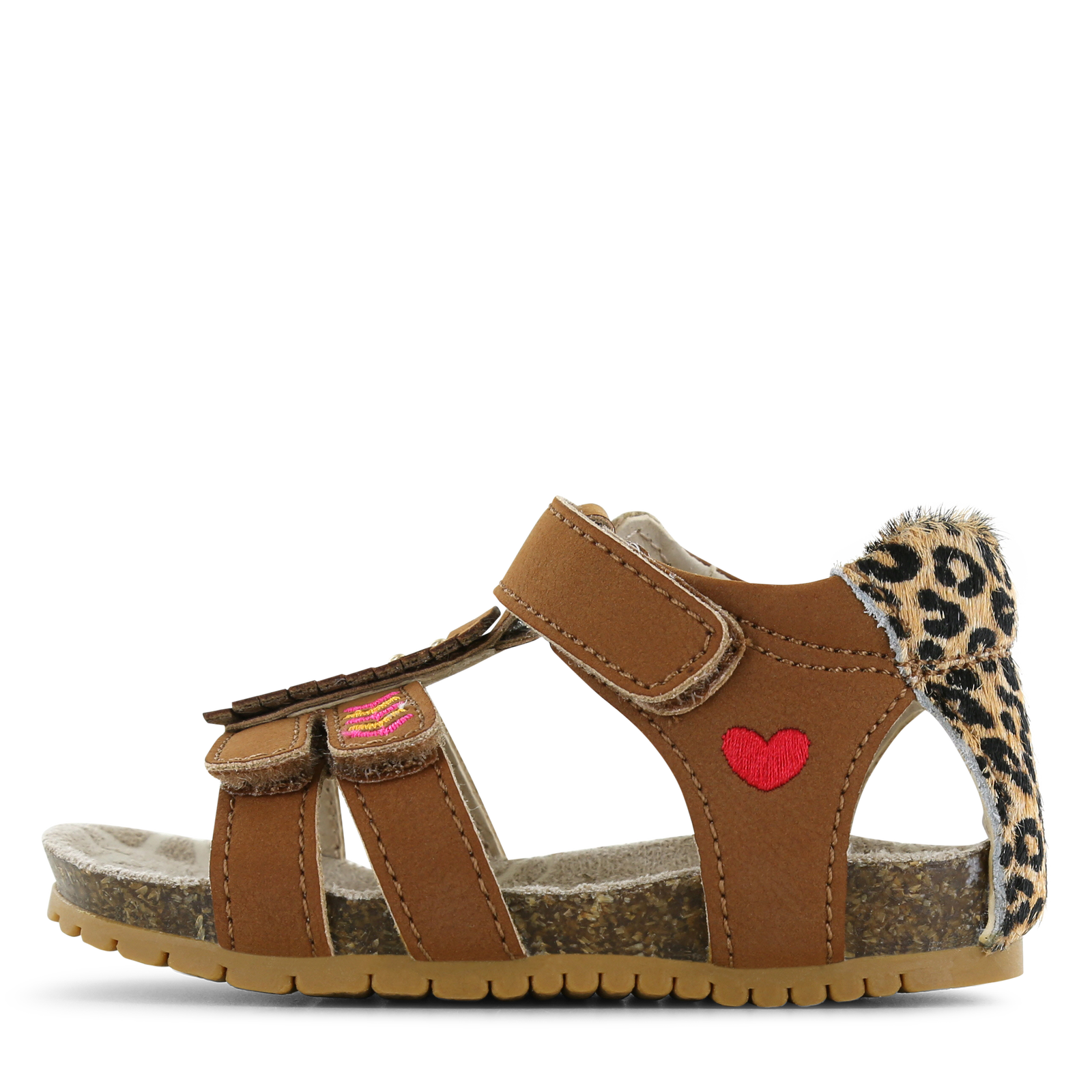 Shoesme cognac sandaaltje met details Meisjes | Microleer | Maat 26