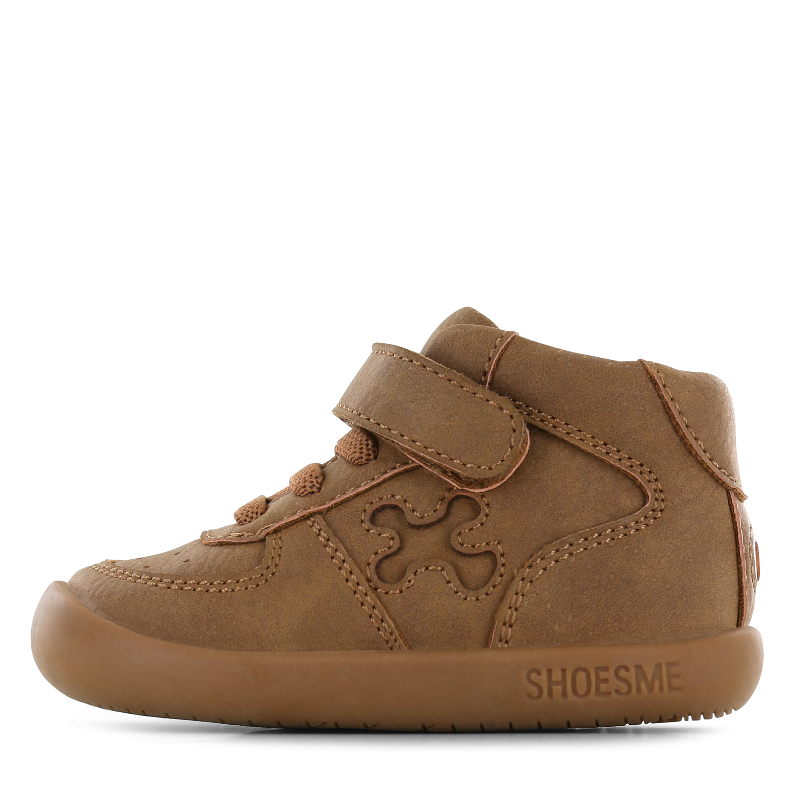 Shoesme cognac sneakertje Jongens | Microleer | Maat 18