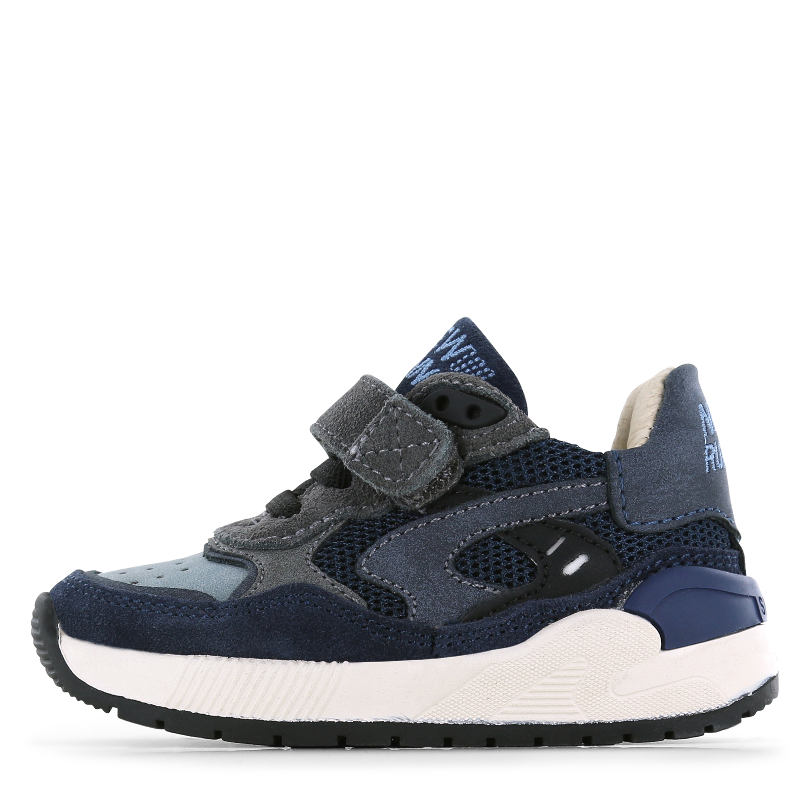 Shoesme donkerblauwe sneaker Jongens | Mesh/Microfiber nubuck/Su&egrave;de | Maat 35