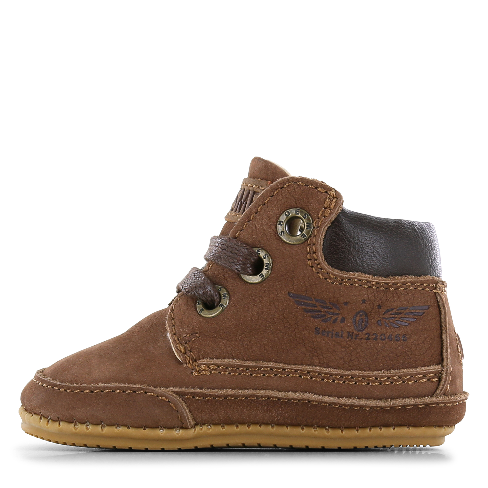Shoesme donkerbruin BABY-PROOF&reg; schoentje Jongens | Nubuck | Maat 20