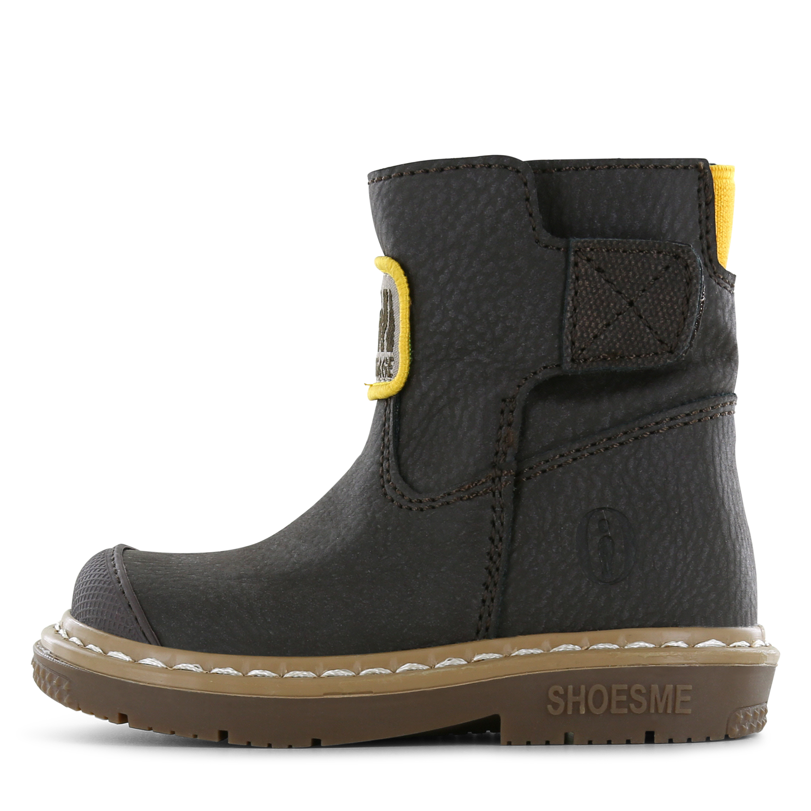 Shoesme donkerbruin laarsje Jongens | Microfiber nubuck | Maat 21