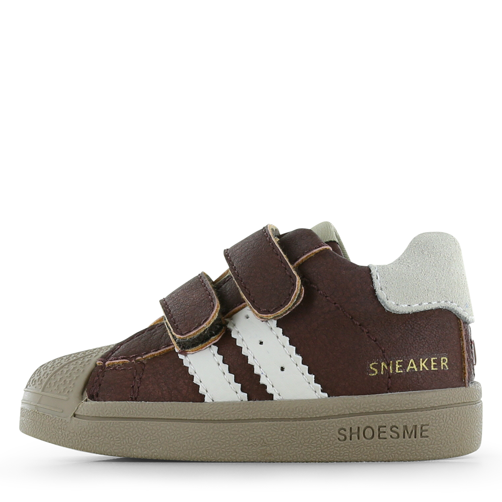 Shoesme donkerbruin sneakertje met stootneus Jongens | Microfiber nubuck/Su&egrave;de | Maat 19