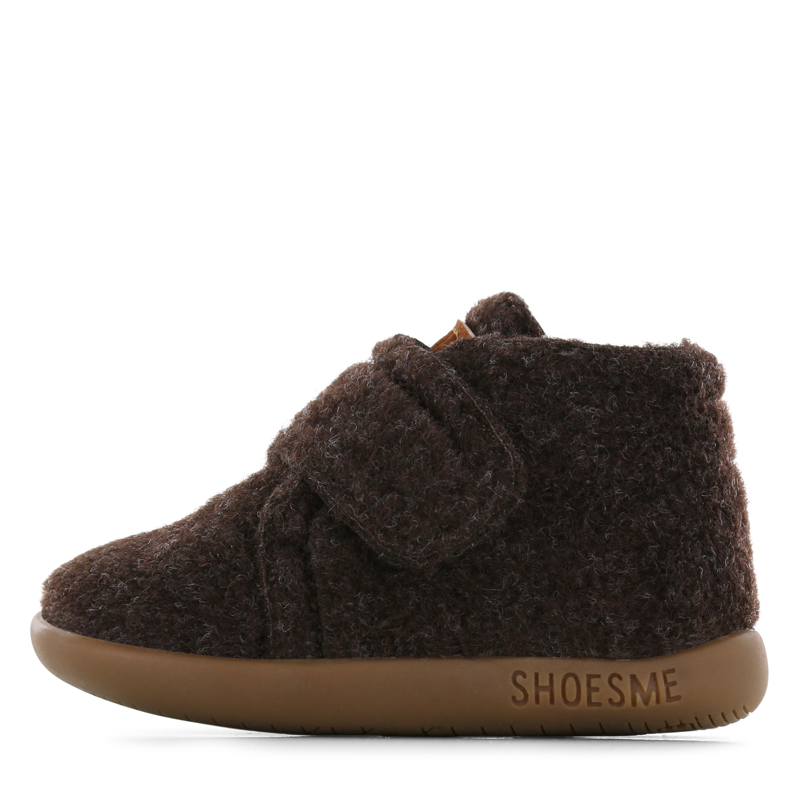 Shoesme donkerbruin vilten slofje Uni | Maat 18