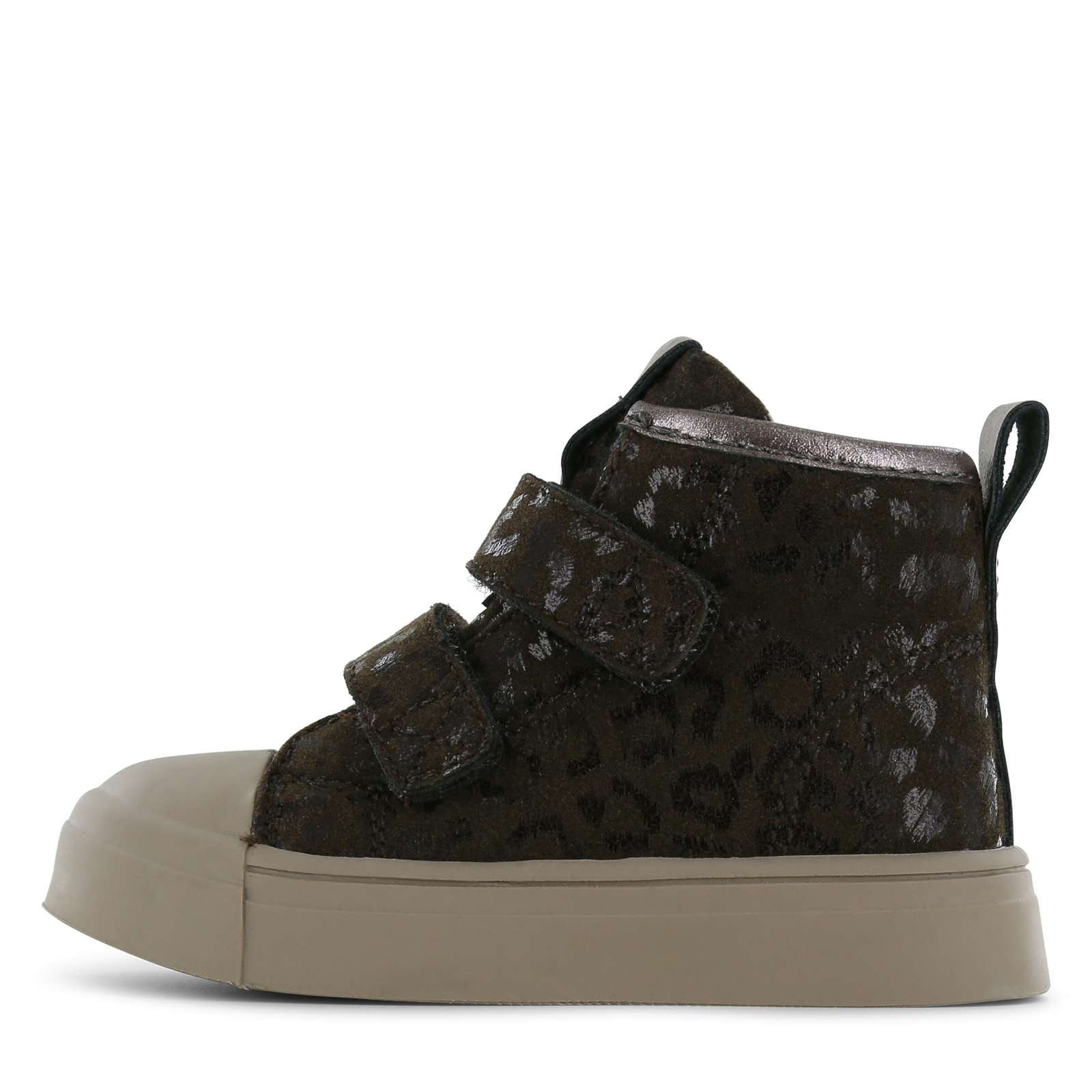 Shoesme donkerbruine klittenbandboot Meisjes | Microfiber leer/Su&egrave;de | Maat 33