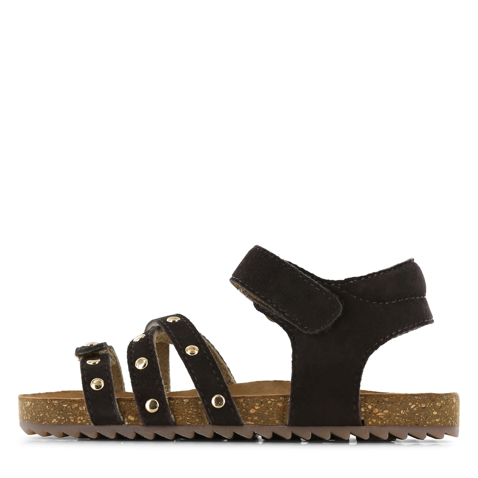 Shoesme donkerbruine sandaal met studs Meisjes | Leer | Maat 32