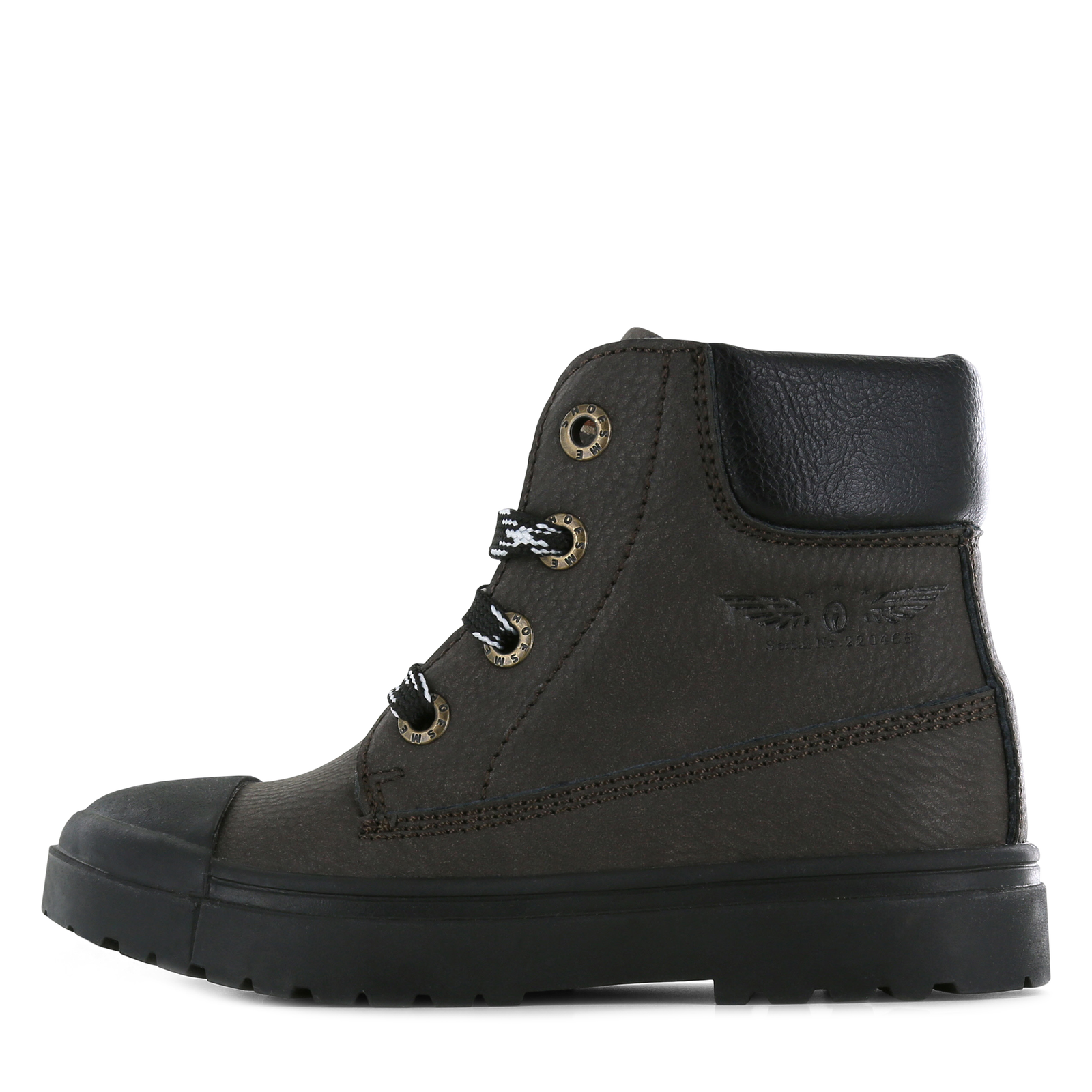 Shoesme donkerbruine veterboot Jongens | Microleer | Maat 37