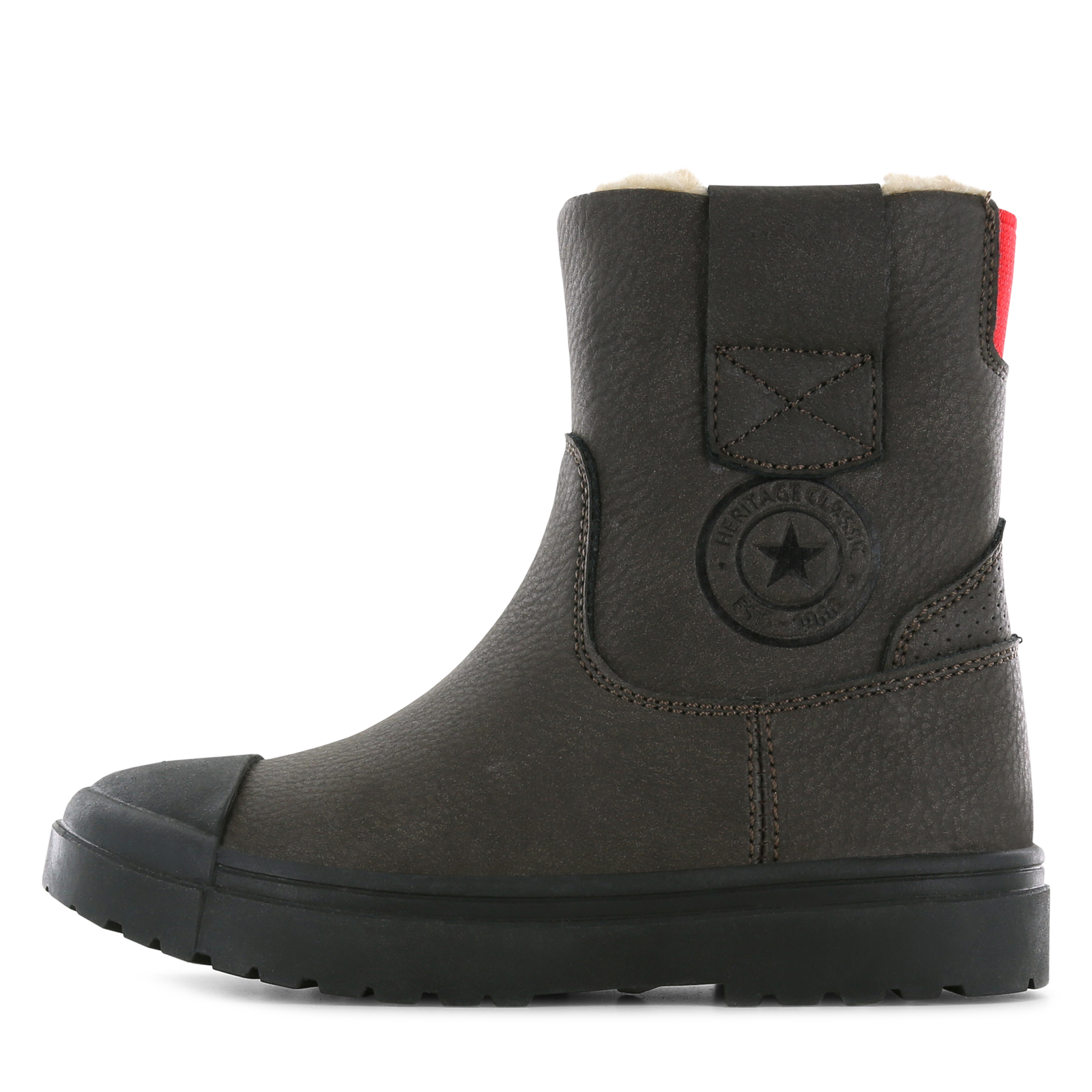 Shoesme donkerbruine warmgevoerde boot Jongens | Microleer | Maat 24