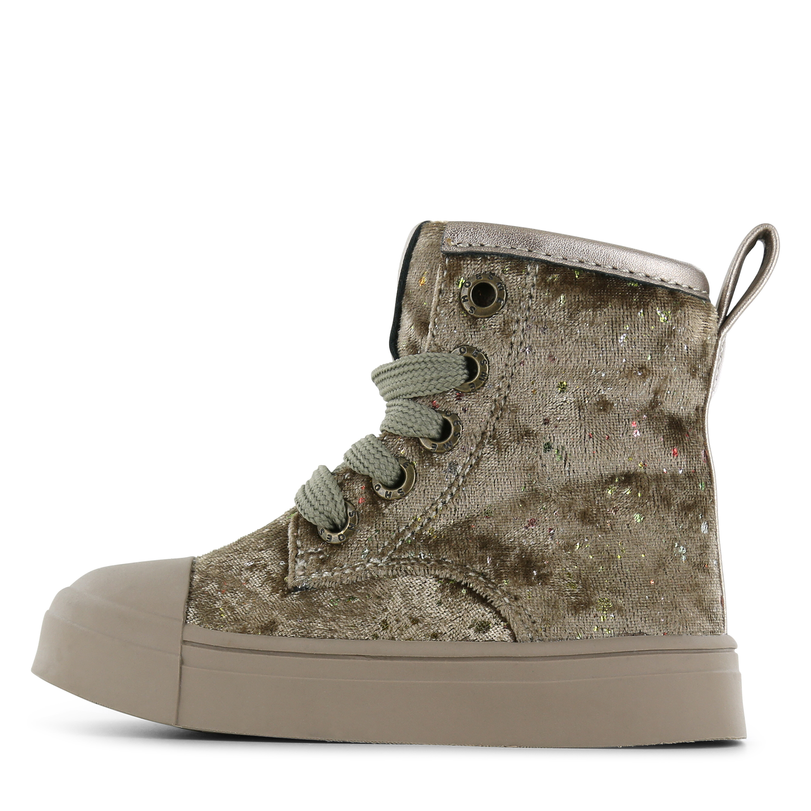 Shoesme gouden bikerboot met stipjes Meisjes | Microfiber leer/Microfiber velvet | Maat 32