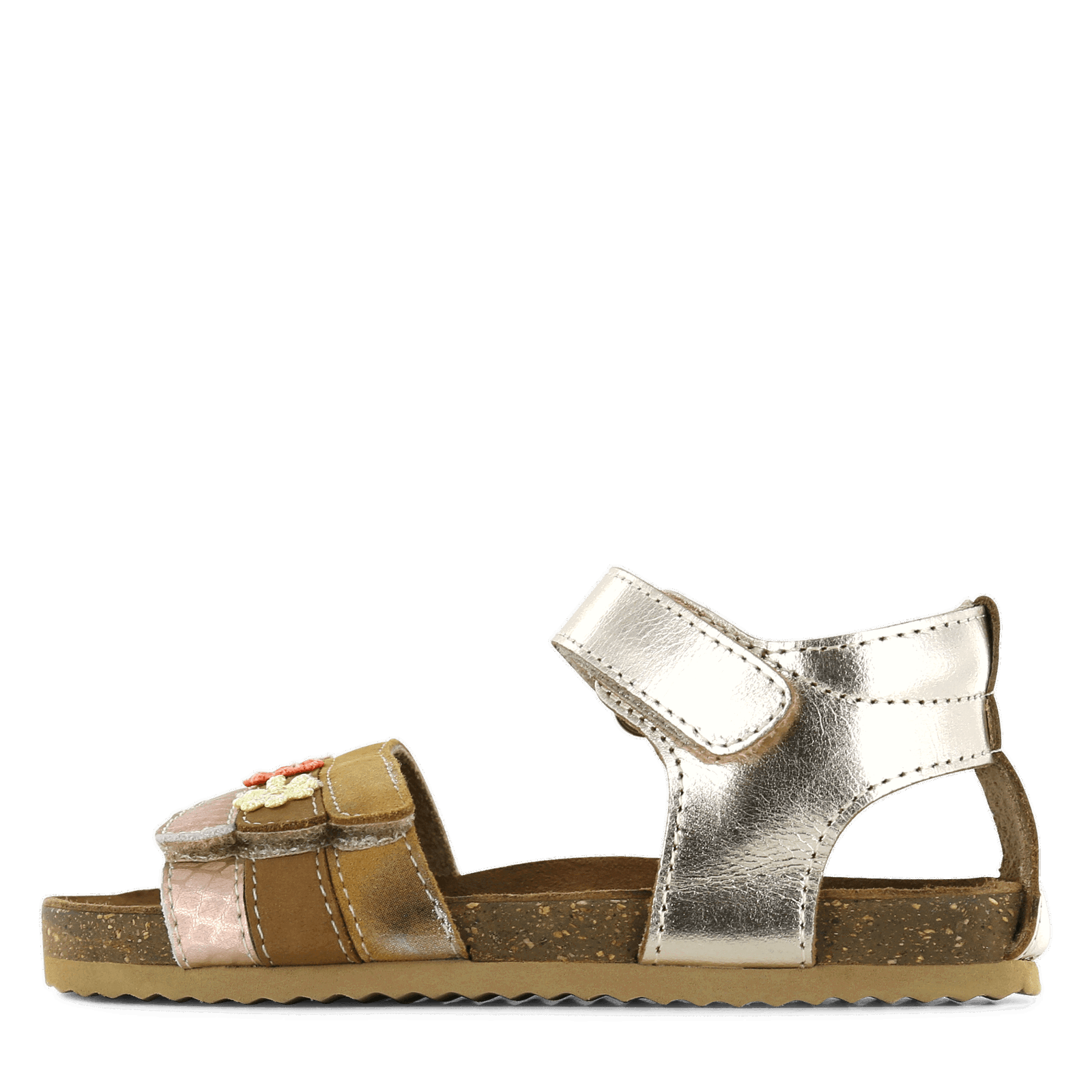 Shoesme gouden sandaal met bloemetjes Meisjes | Leer | Maat 25