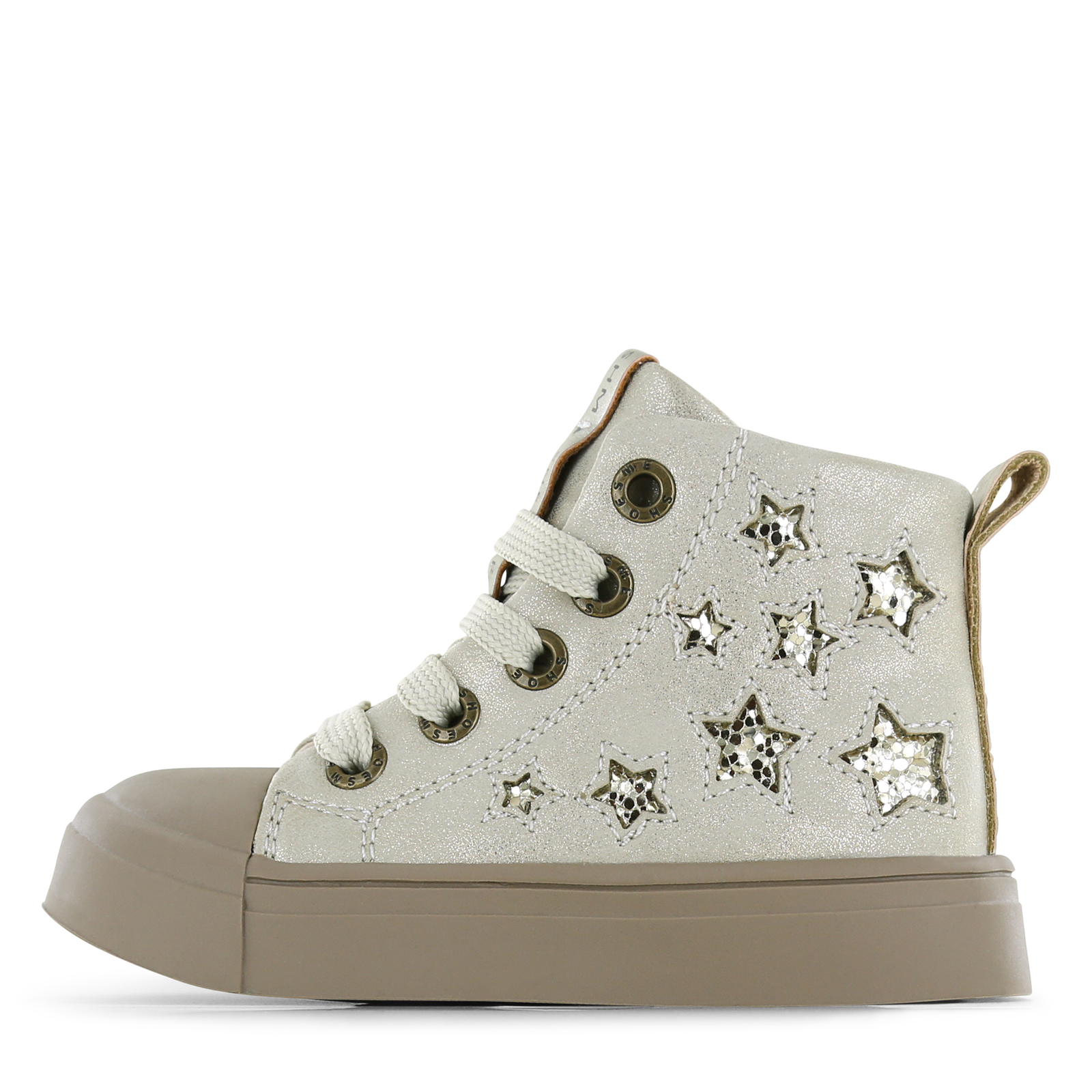 Shoesme gouden veterboot Meisjes | Metallic/Microfiber leer | Maat 33