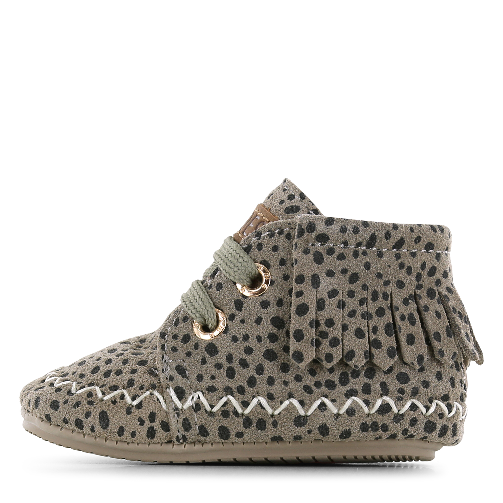 Shoesme grijs BABY-PROOF&reg; schoentje met franjes Meisjes | Su&egrave;de | Maat 18