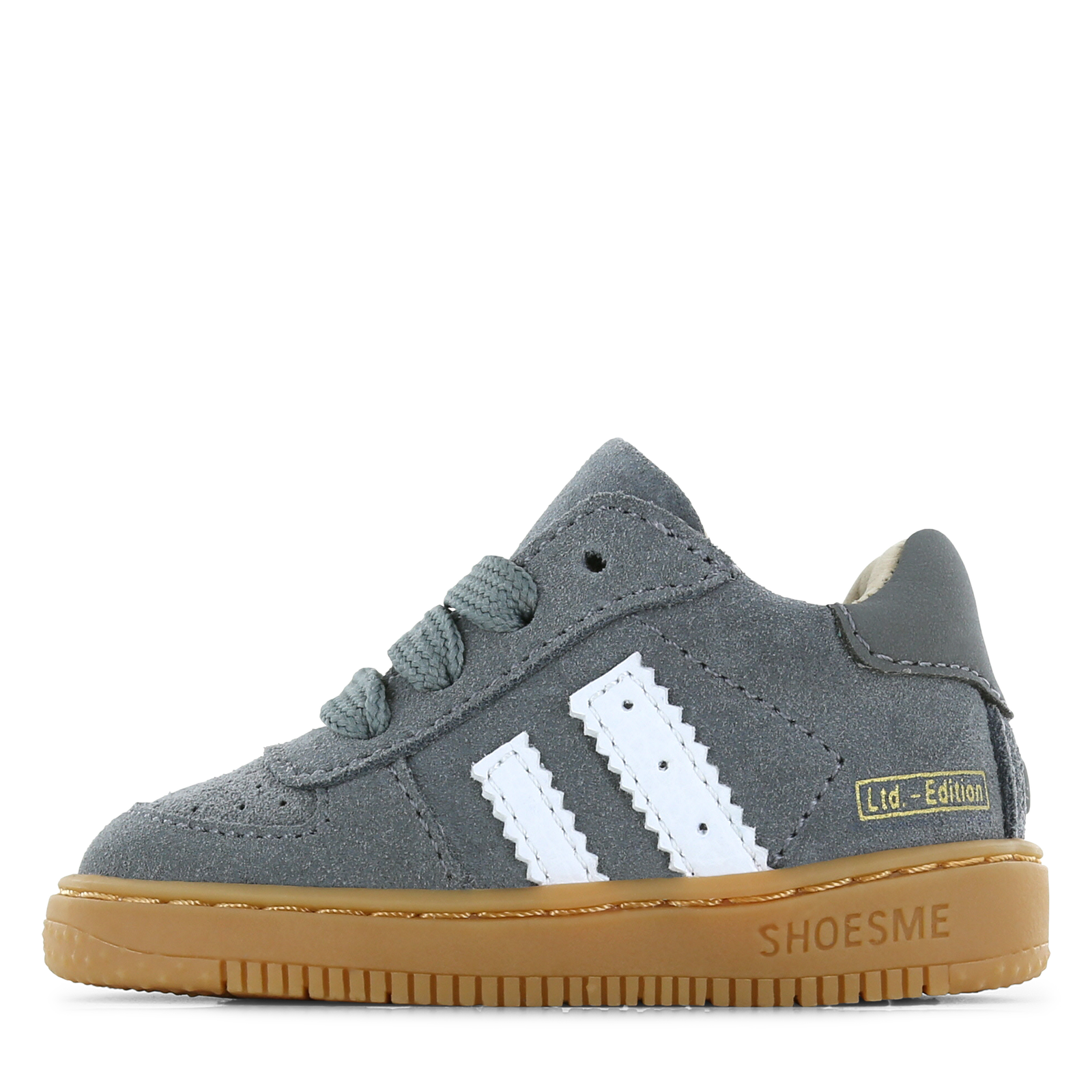 Shoesme grijze su&egrave;de sneakertje Jongens | Microfiber leer/Su&egrave;de | Maat 26