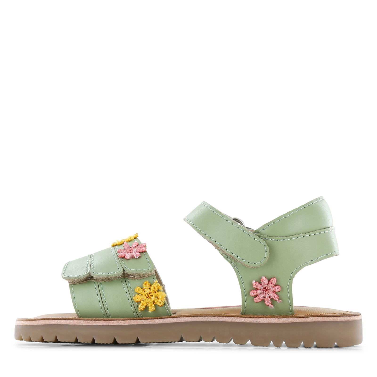 Shoesme groen sandaaltje met bloemetjes Meisjes | Leer | Maat 28