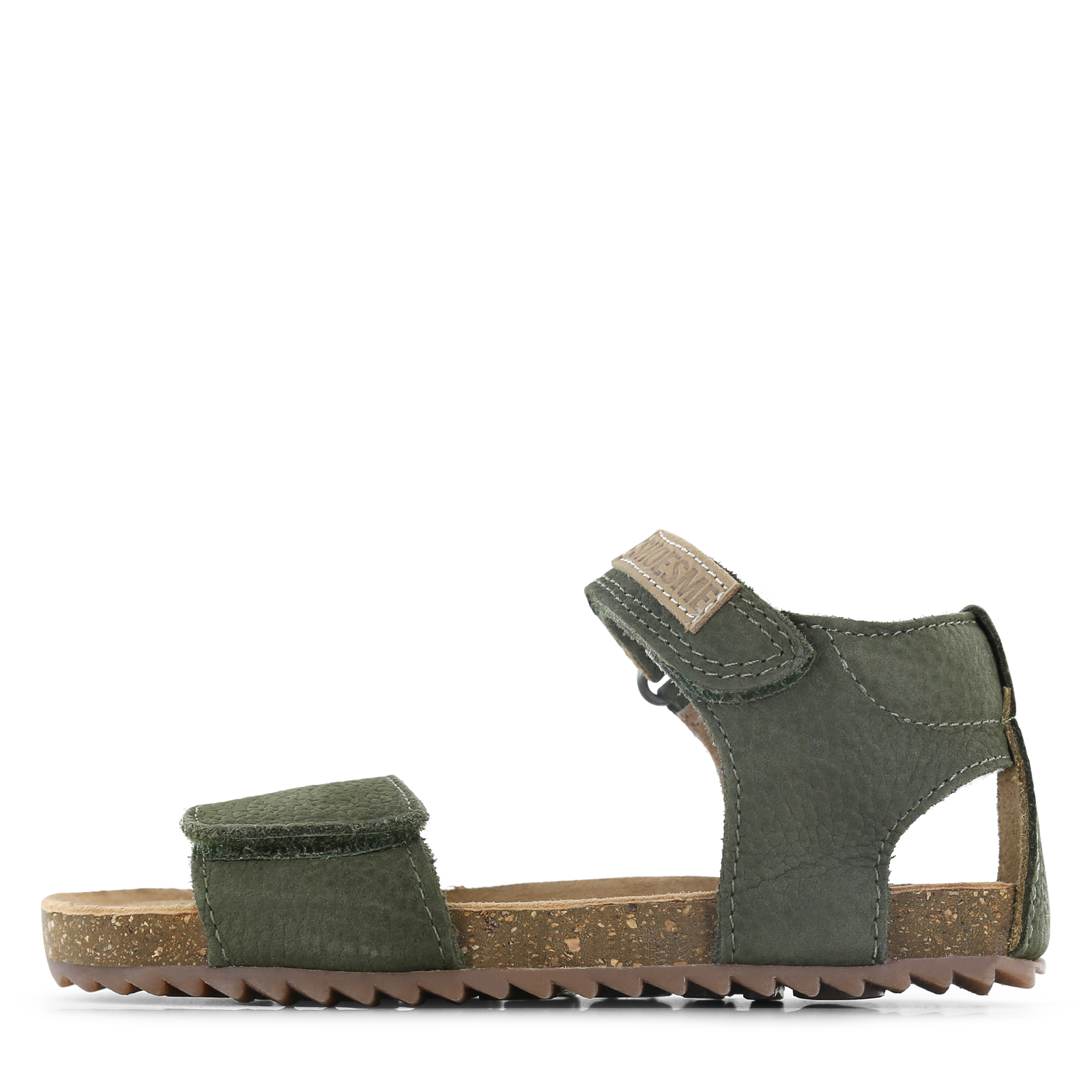 Shoesme groene sandaal met brede band Uni | Leer | Maat 30