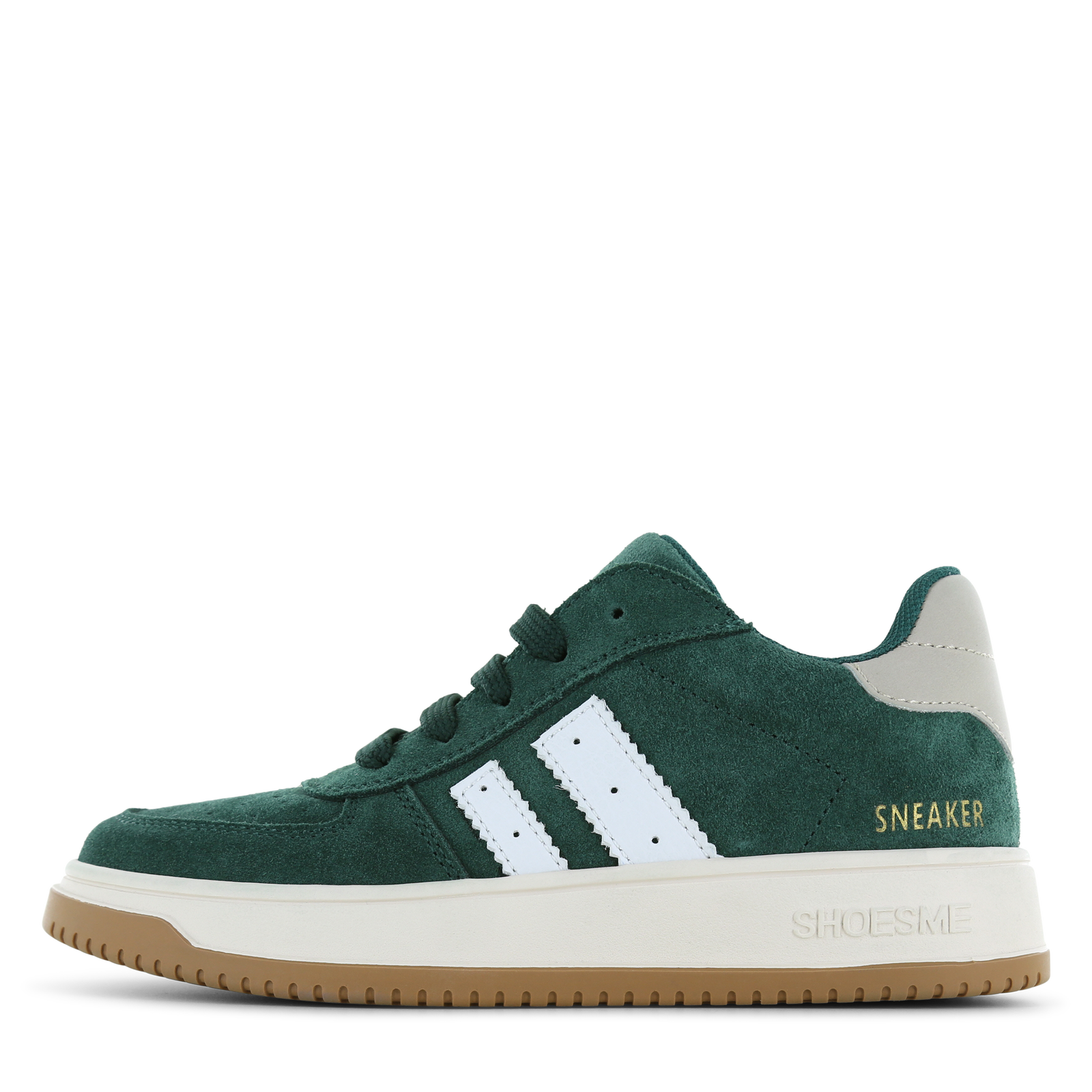 Shoesme groene sneaker met ritssluiting Jongens | Microfiber leer/Su&egrave;de | Maat 35