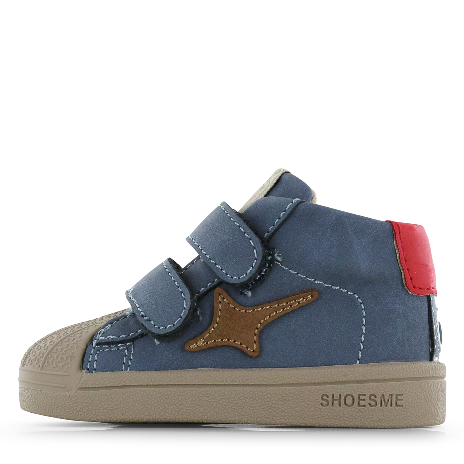 Shoesme hoge blauwe sneaker met stootneus Jongens | Microfiber nubuck | Maat 22