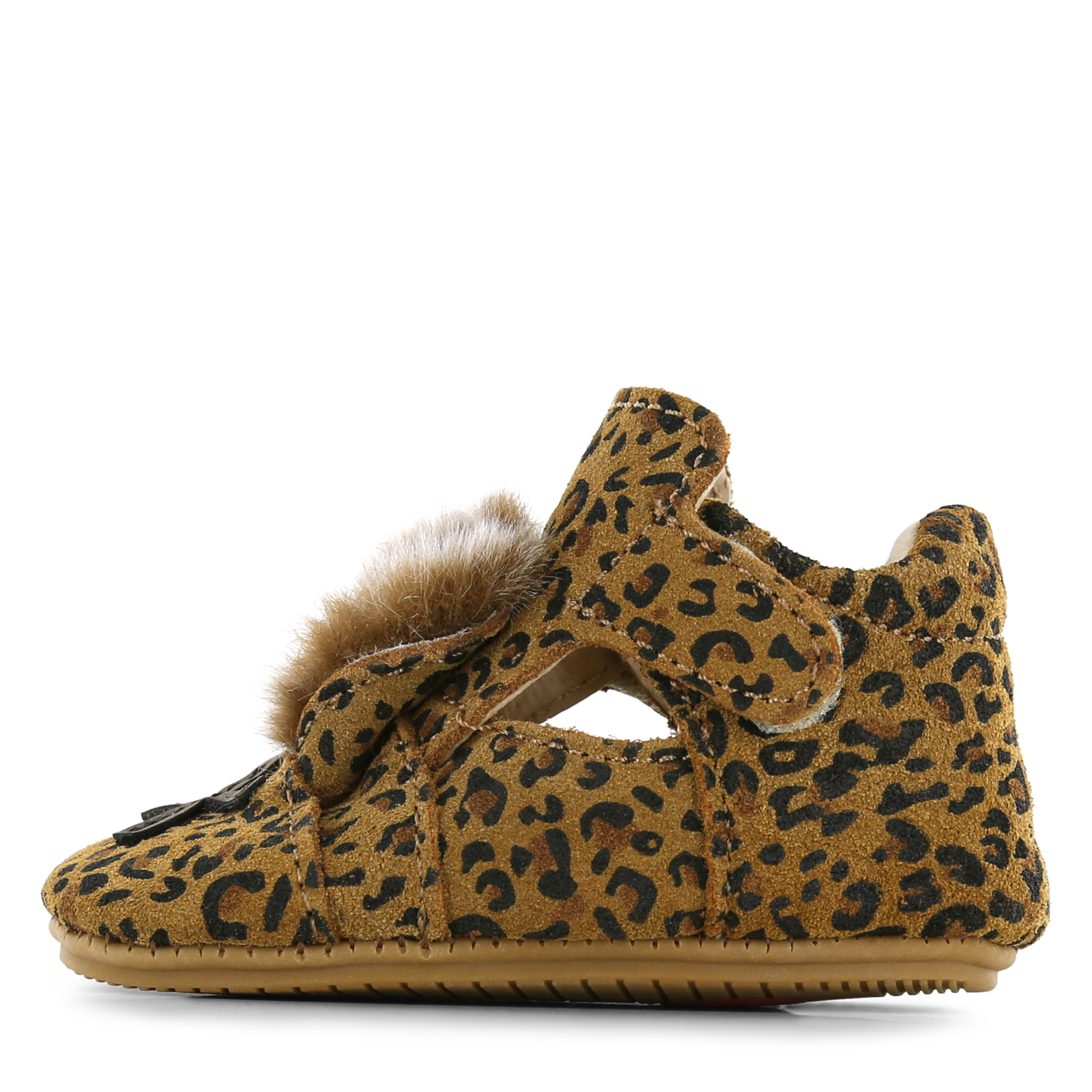 Shoesme luipaard BABY-PROOF&reg; schoentje met oortjes Meisjes | Su&egrave;de | Maat 19