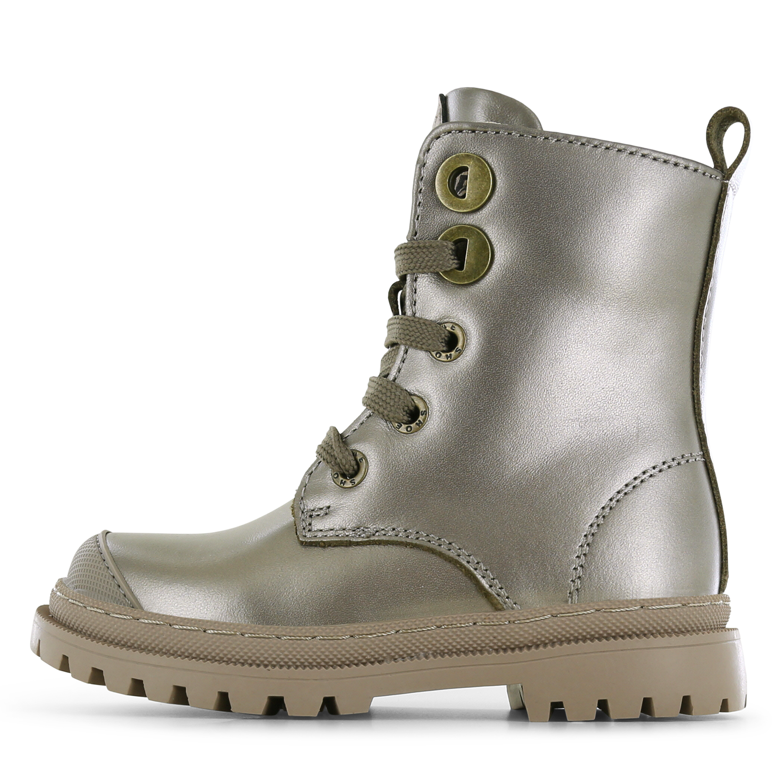 Shoesme metallic-gouden bikerboot Meisjes | Leer | Maat 33