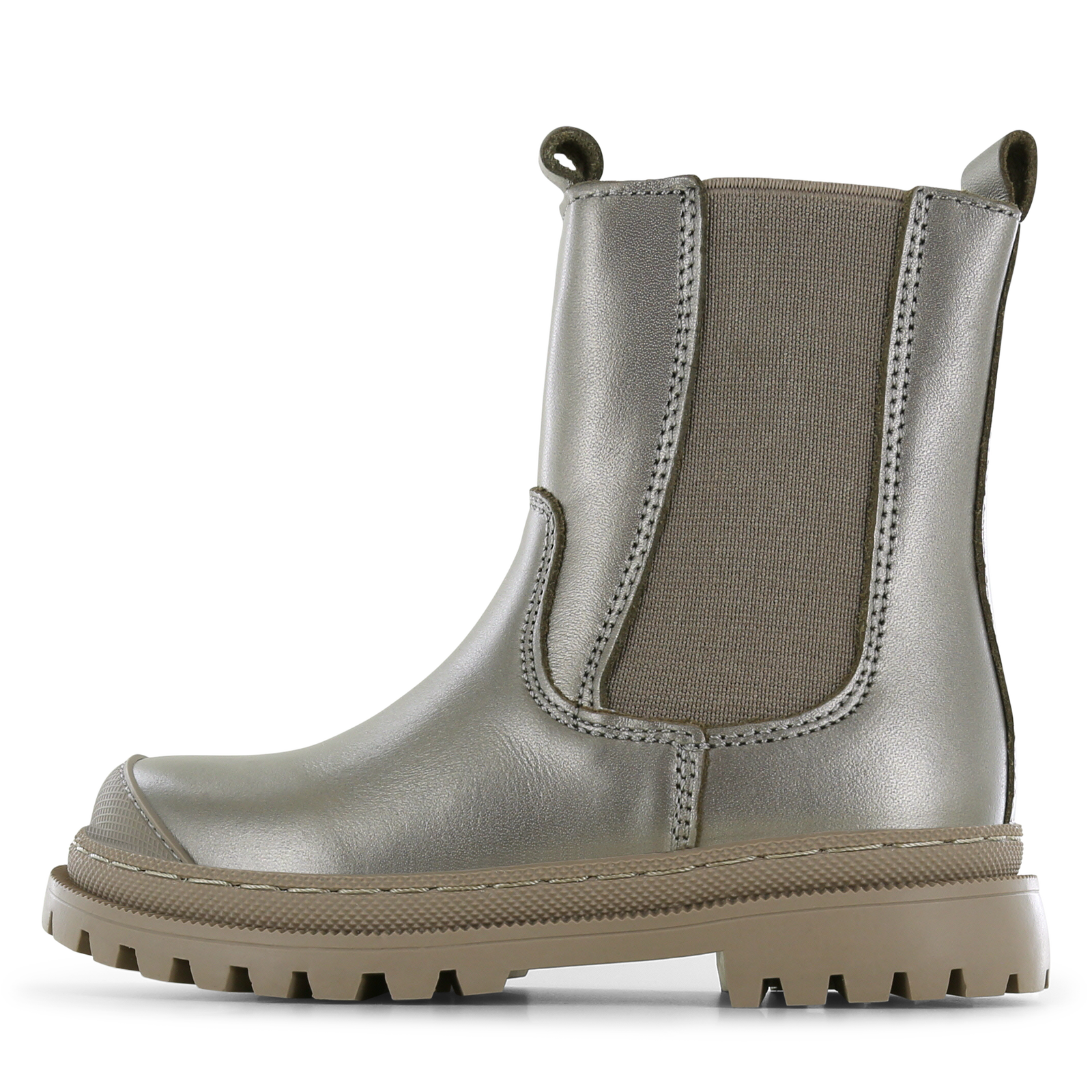 Shoesme metallic-gouden chelseaboot Meisjes | Leer | Maat 33