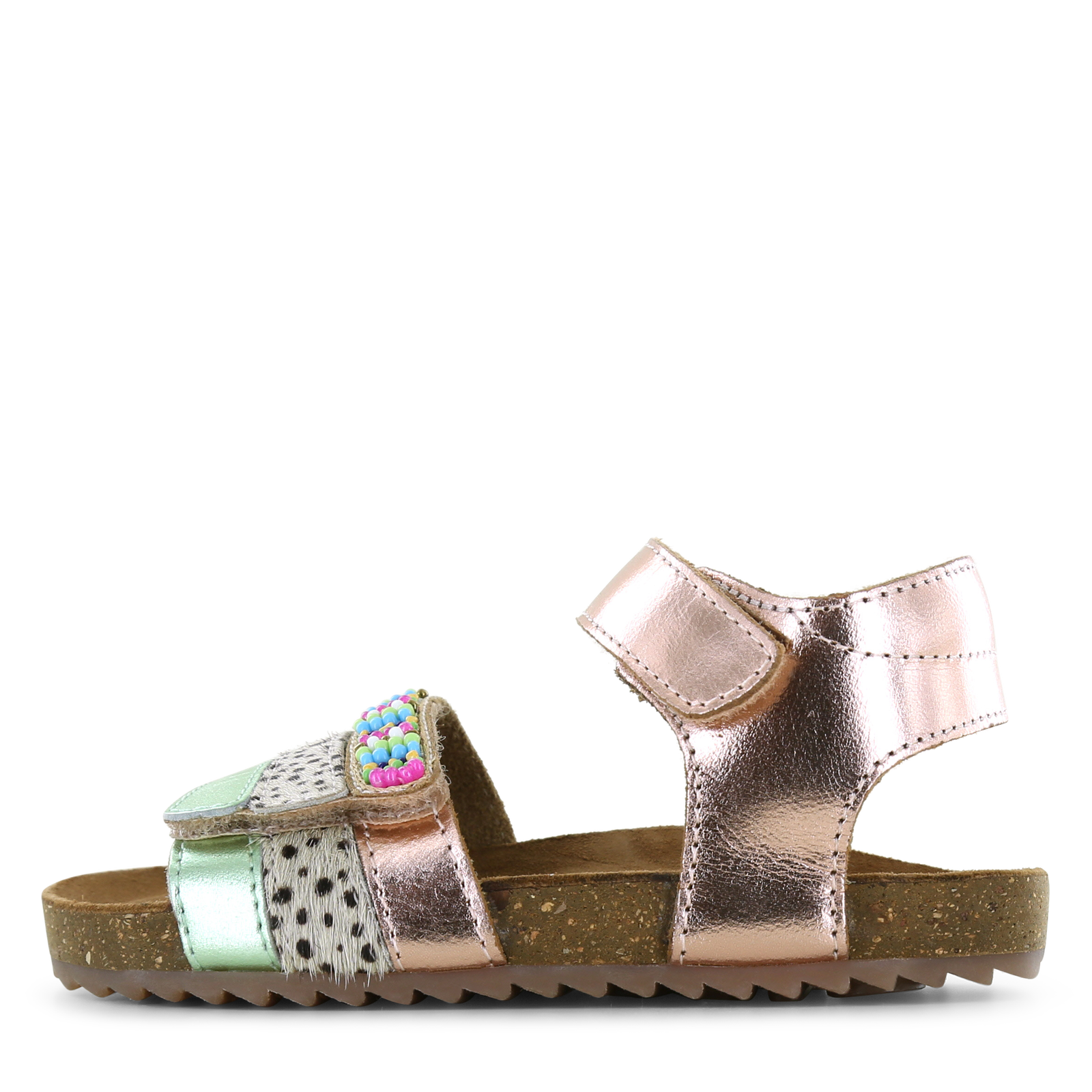 Shoesme metallic roze sandaal Meisjes | Leer/Metallic | Maat 28