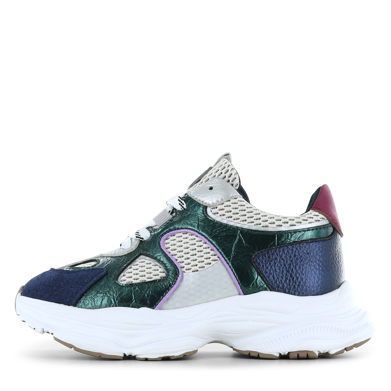 Shoesme multicolor sneaker Meisjes | Mesh/Metallic/Microfiber leer/Su&egrave;de | Maat 36