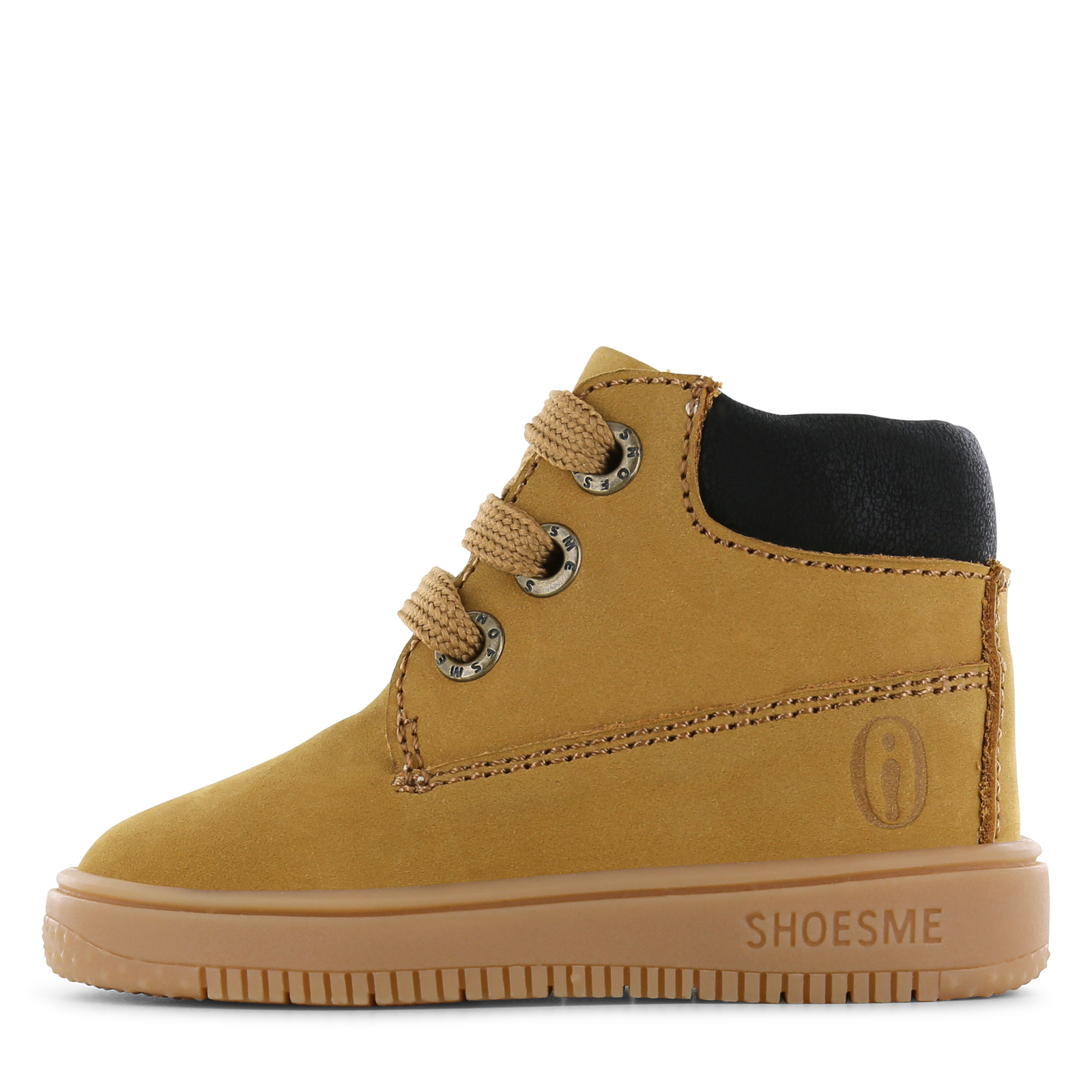 Shoesme okergeel veterbootje Jongens | Nubuck | Maat 21