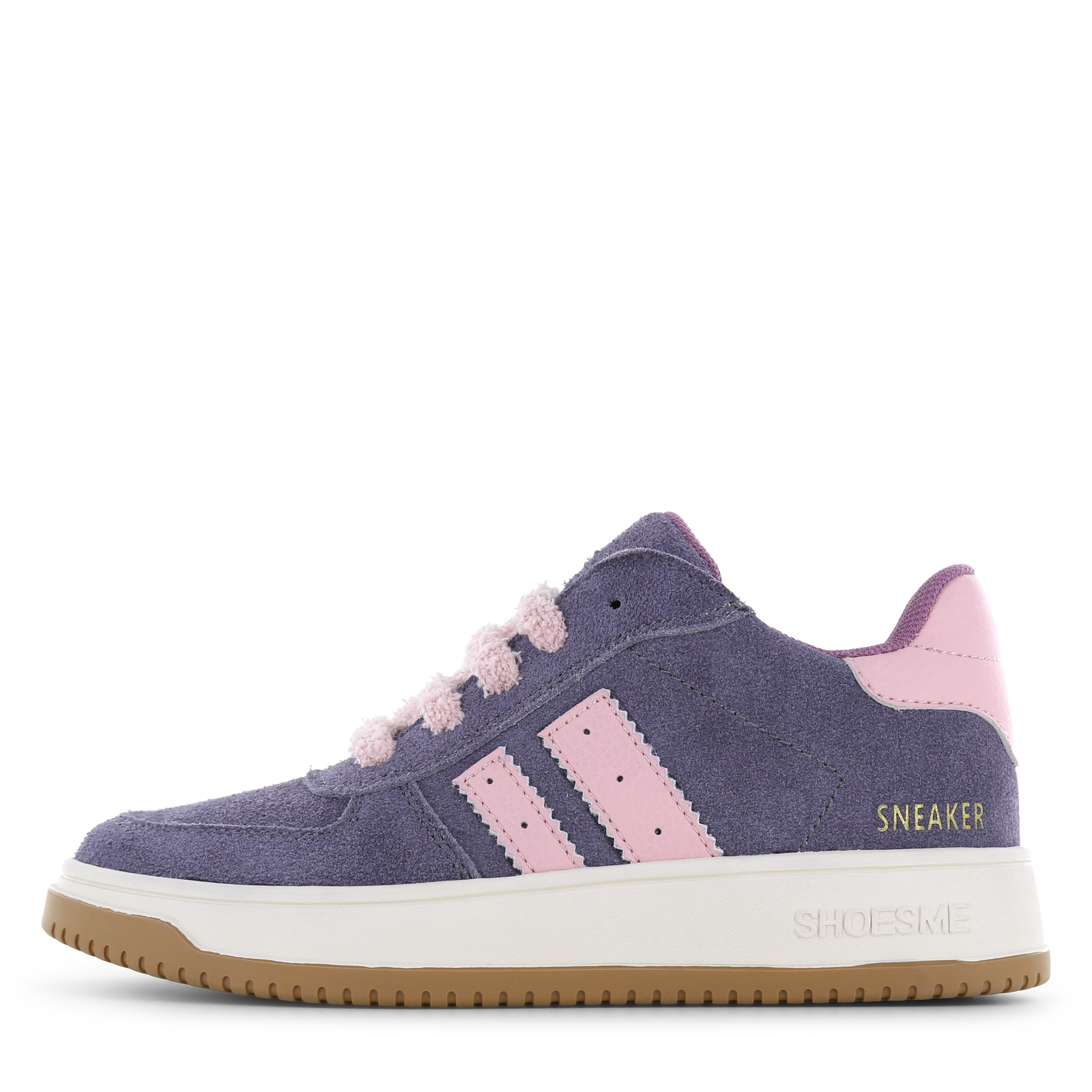 Shoesme paarse sneaker met ritssluiting Meisjes | Microfiber leer/Su&egrave;de | Maat 35