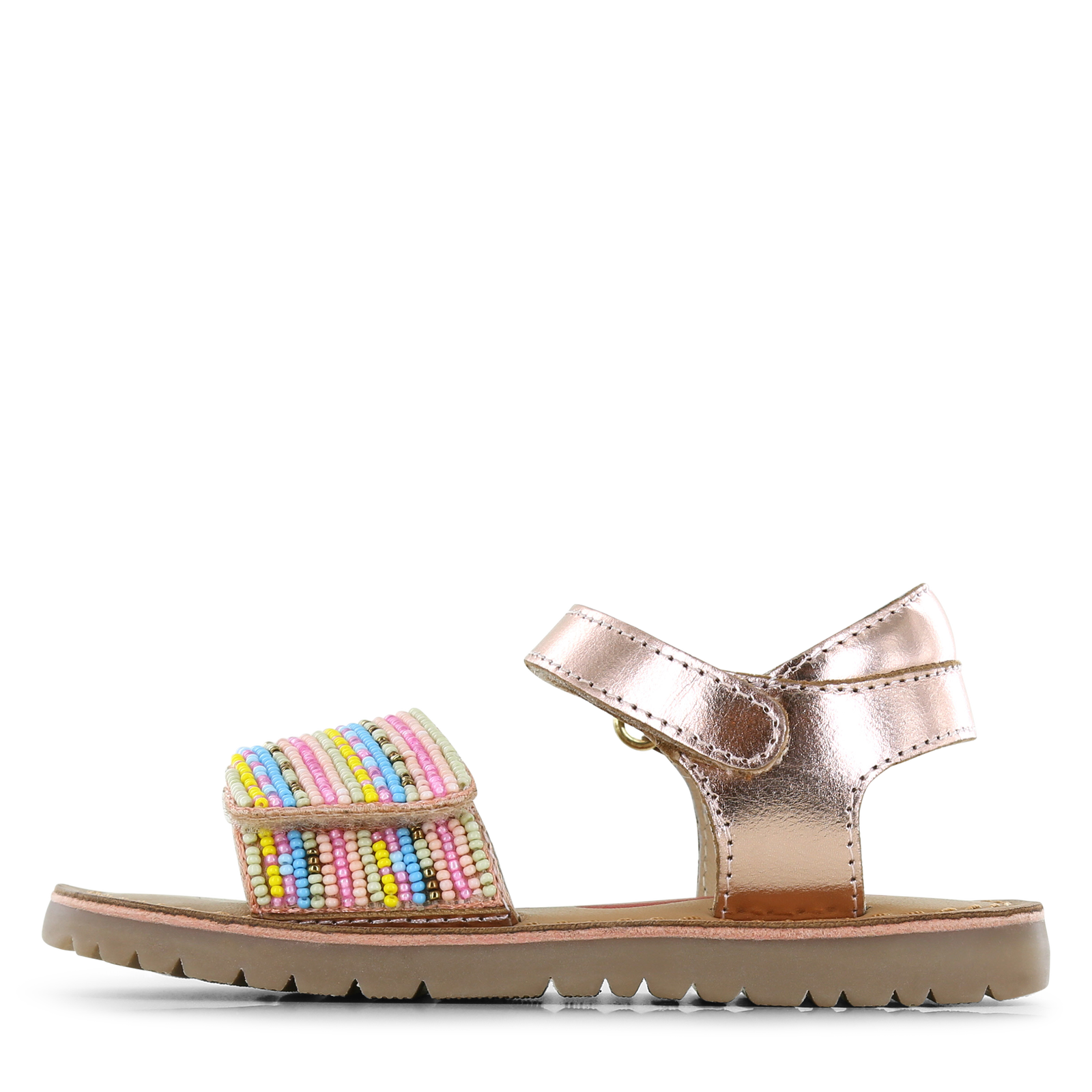Shoesme ros&eacute; sandaaltje Meisjes | Leer/Metallic | Maat 28