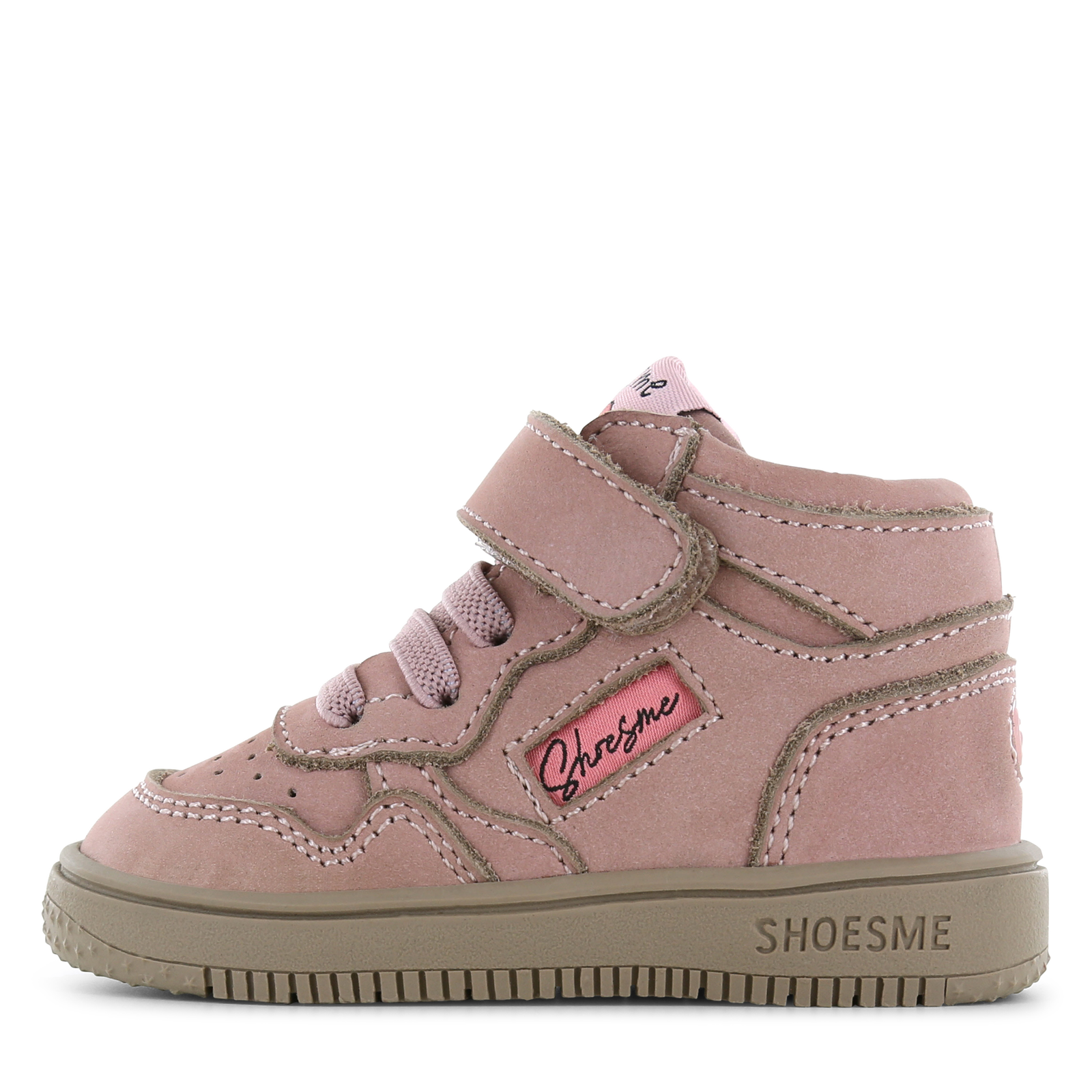 Shoesme roze basket sneakertje Meisjes | Nubuck | Maat 18