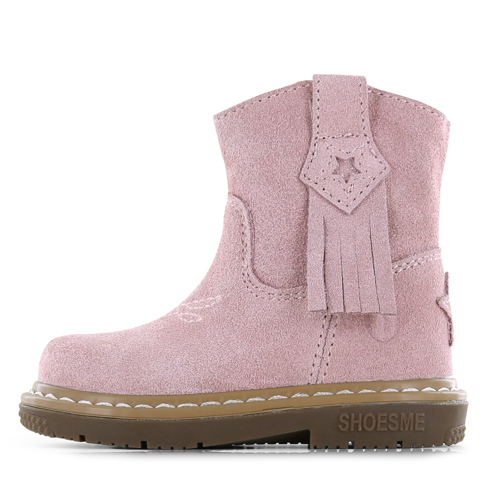 Shoesme roze laarsje met franjes Meisjes | Su&egrave;de | Maat 21