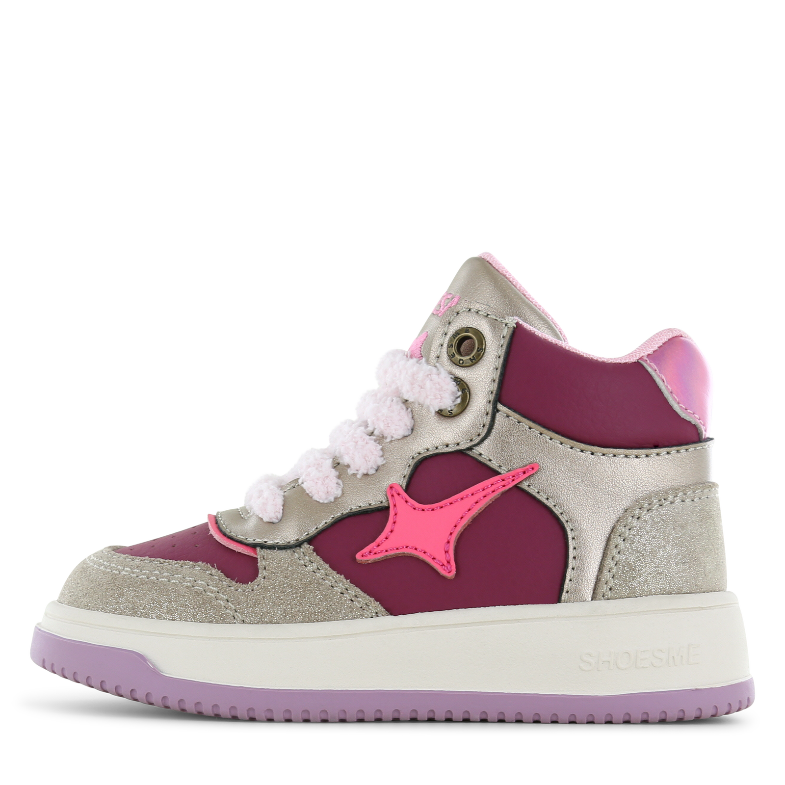 Shoesme roze sneaker Meisjes | Microfiber leer/Su&egrave;de | Maat 34