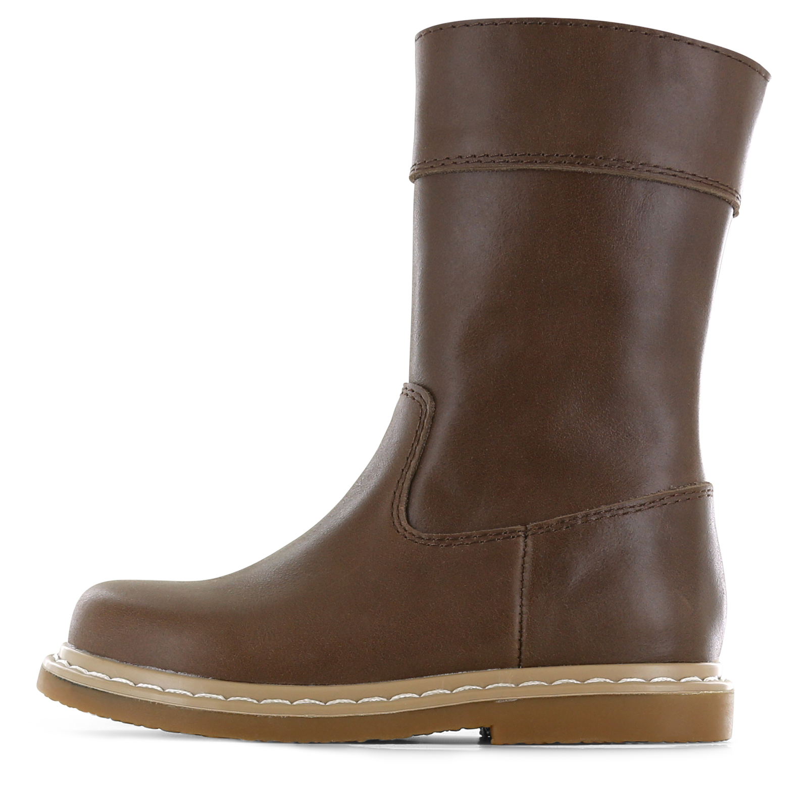 Shoesme slim-fit laarsje donkerbruin Meisjes | Leer | Maat 28