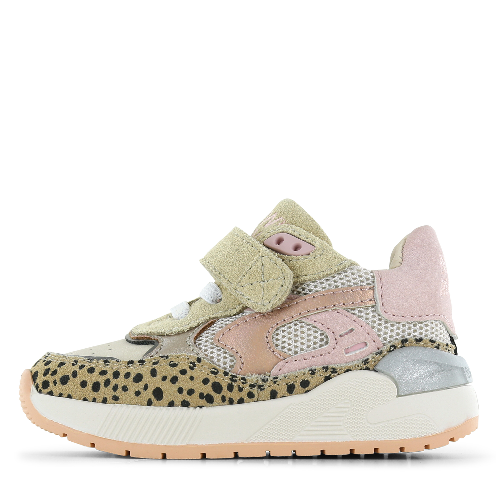 Shoesme sneaker met luipaardprint Meisjes | Leer/Microleer | Maat 27