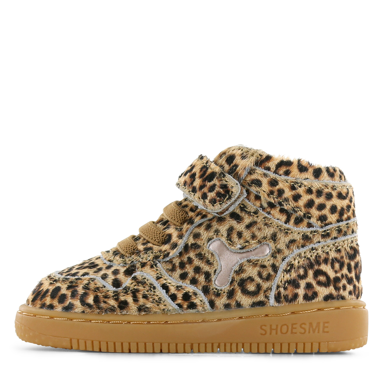 Shoesme sneakertje met panterprint Meisjes | Leer/Ponyhair | Maat 20