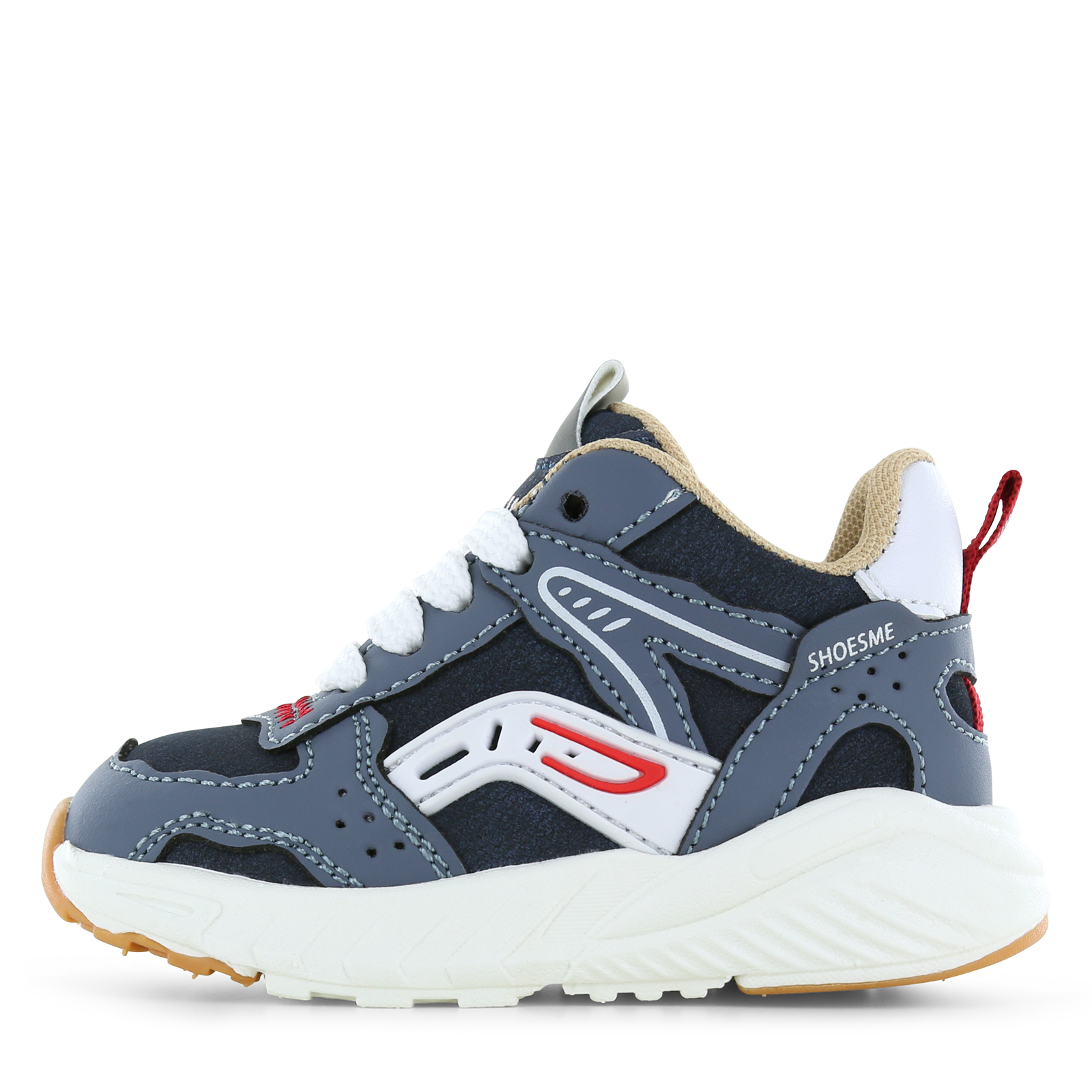 Shoesme sportief blauw sneakertje Jongens | Microleer | Maat 21