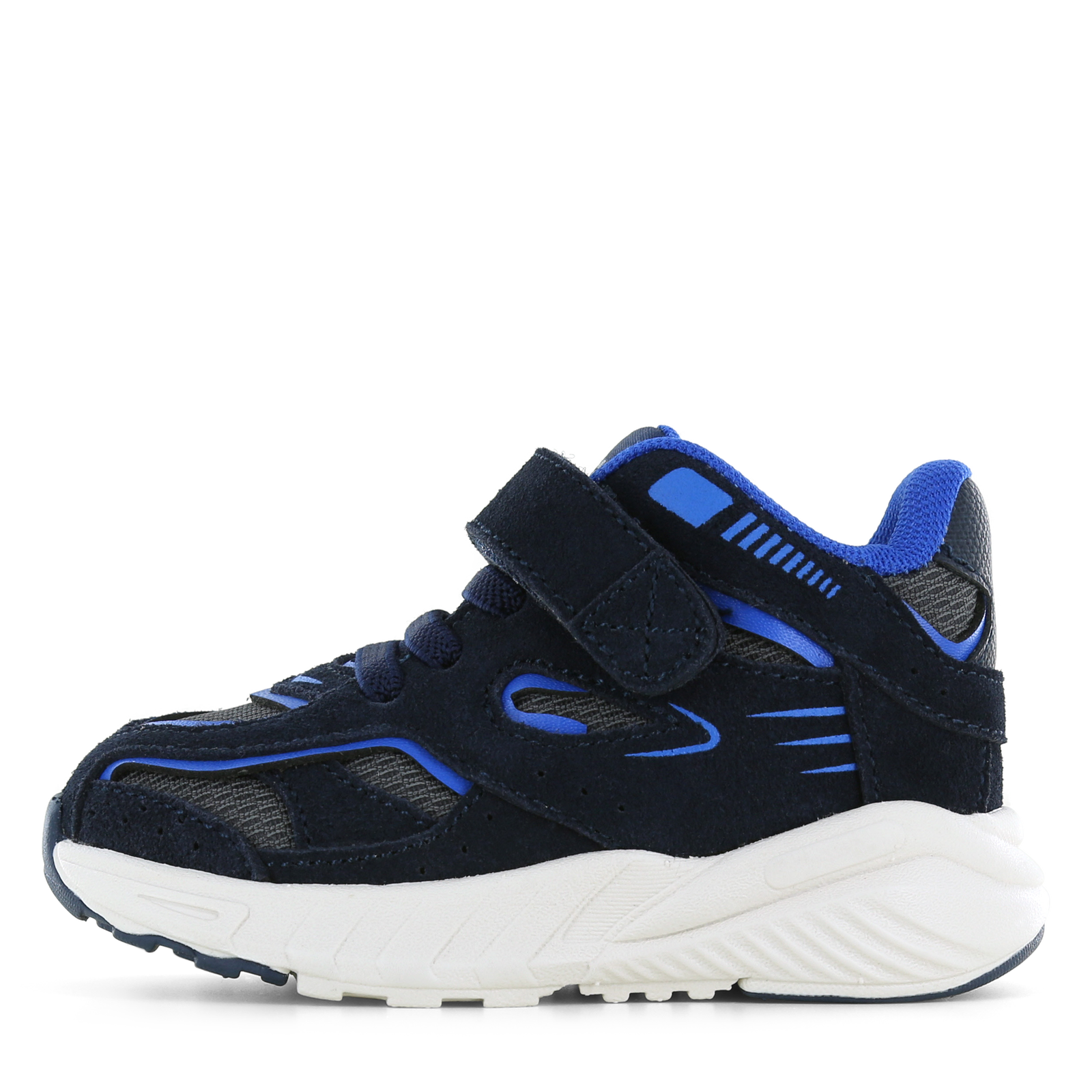 Shoesme sportief donkerblauw sneakertje Jongens | Microleer/Su&egrave;de | Maat 21