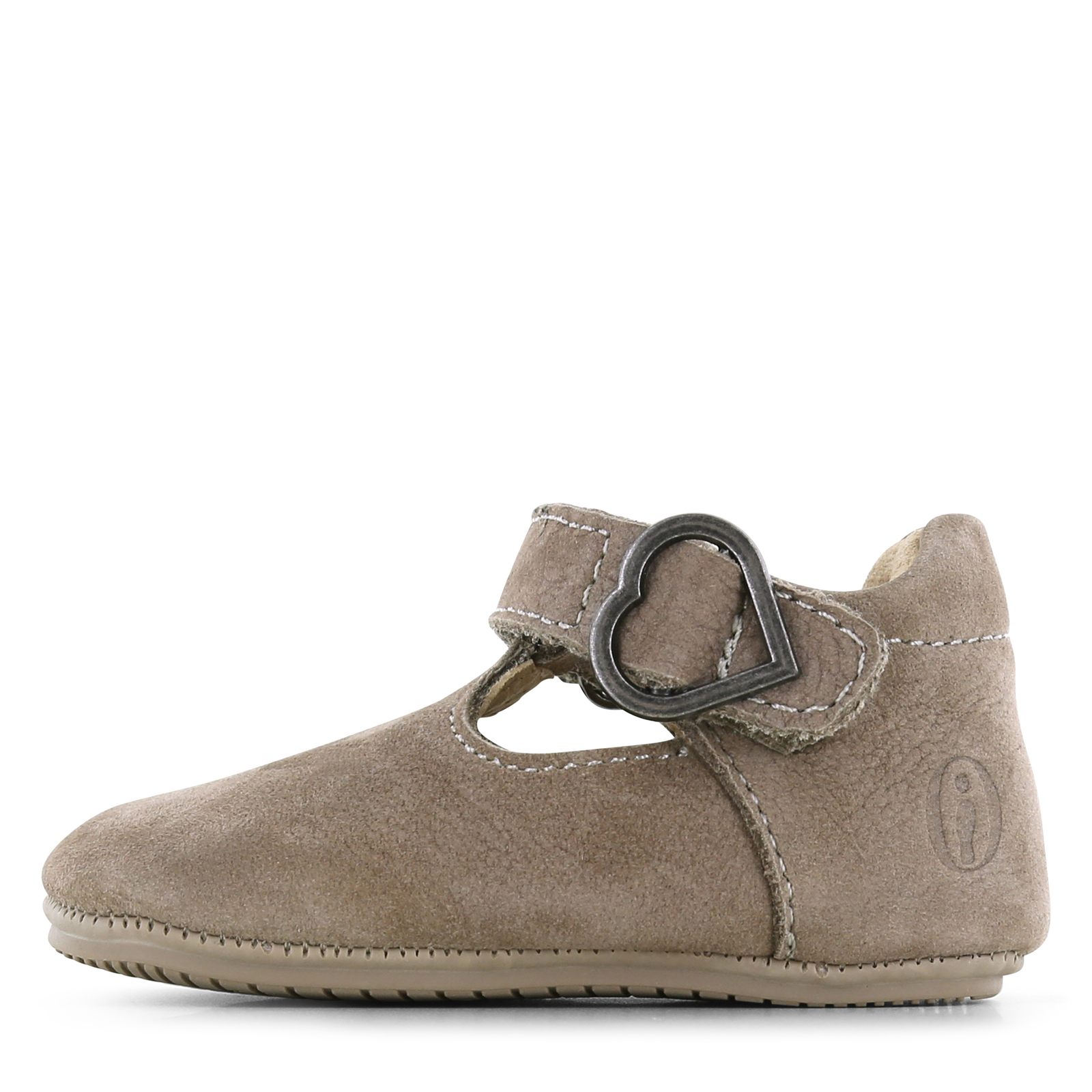Shoesme taupe BABY-PROOF&reg; T-band schoentje Meisjes | Nubuck | Maat 21