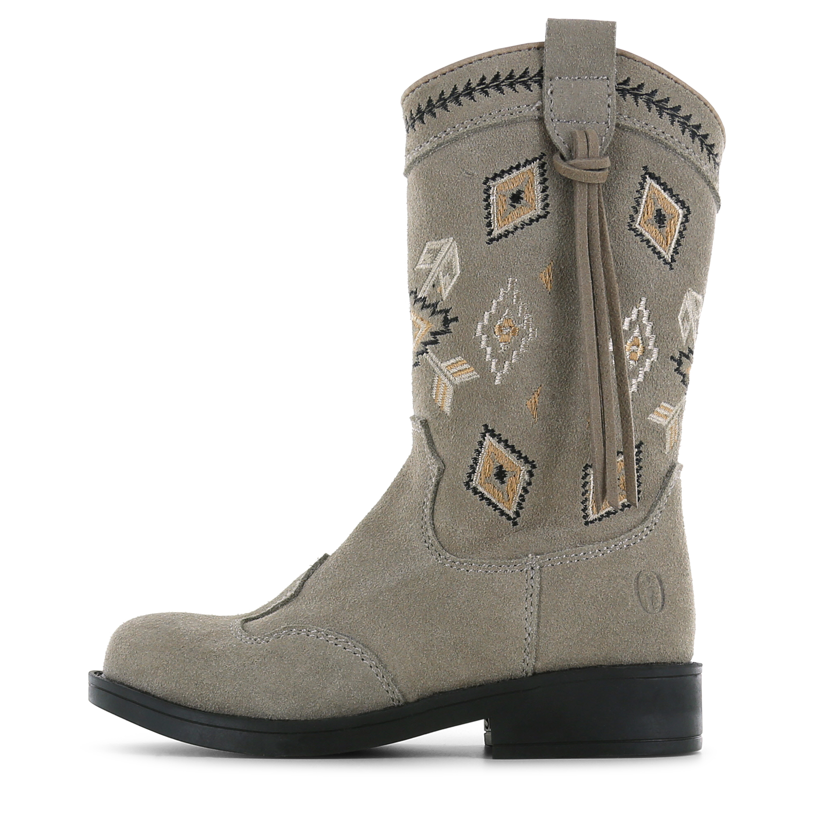 Shoesme taupe cowboylaars met teddy voering Meisjes | Leer/Microleer | Maat 27