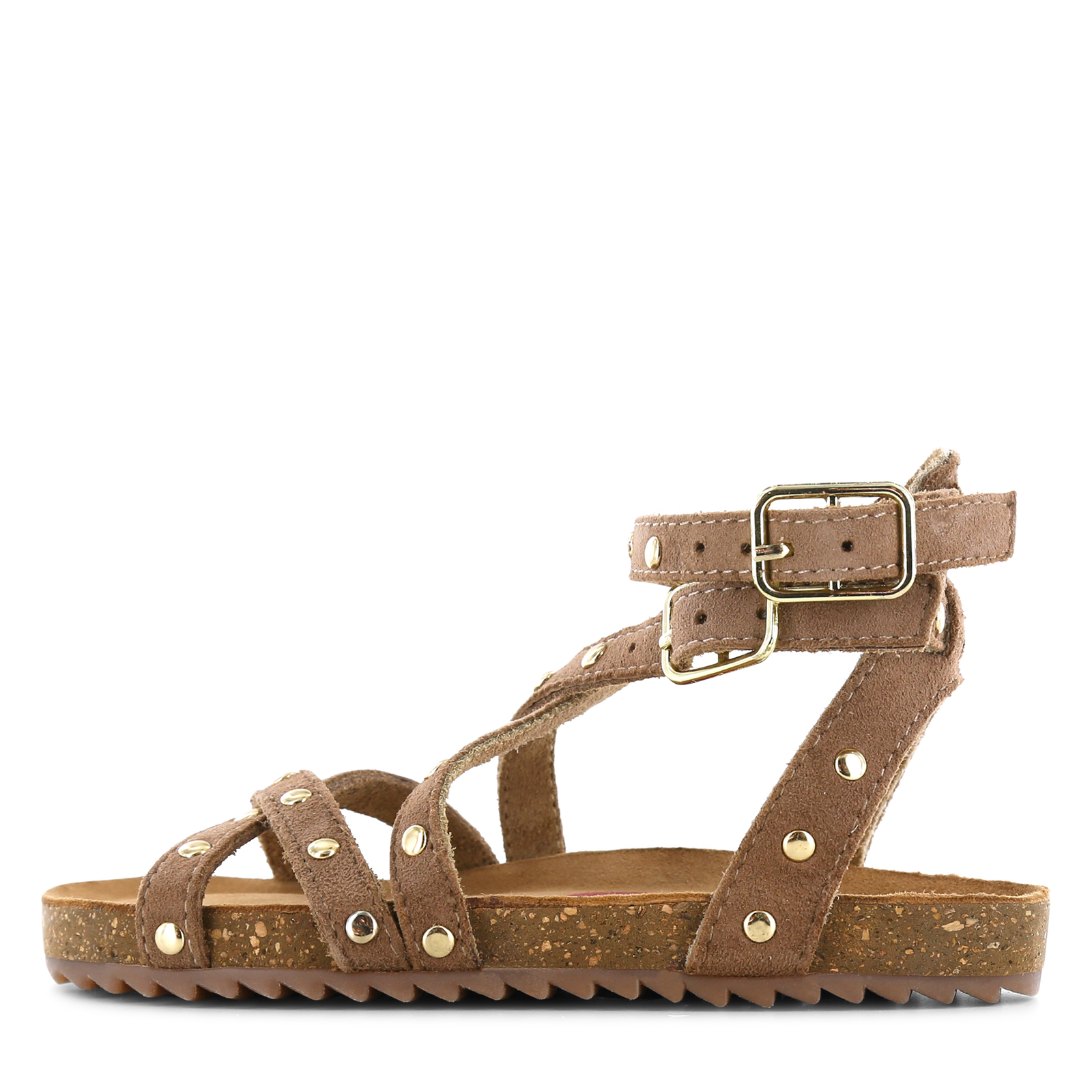 Shoesme taupe sandaal met studs Meisjes | Leer | Maat 29