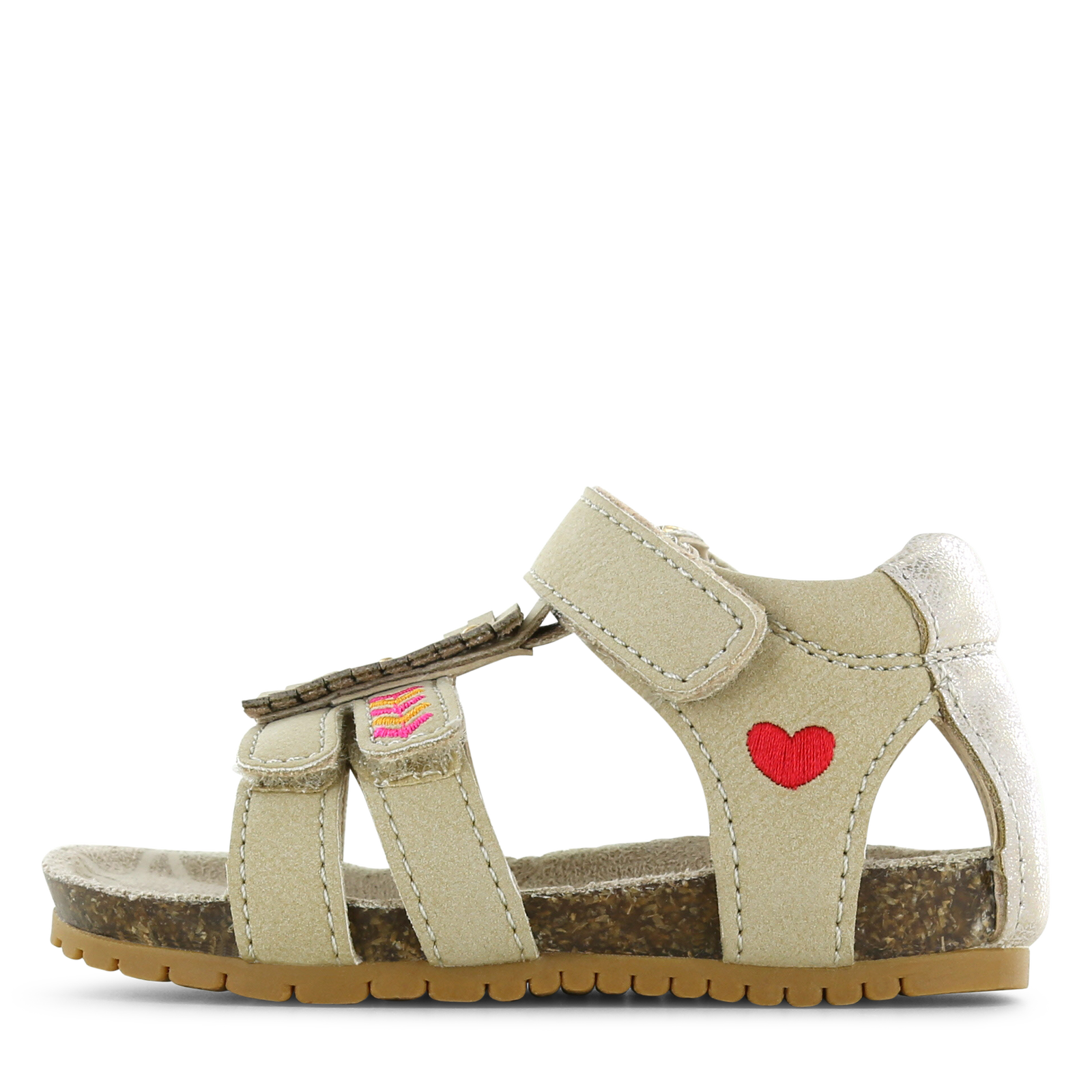 Shoesme taupe sandaaltje met details Meisjes | Microleer | Maat 22