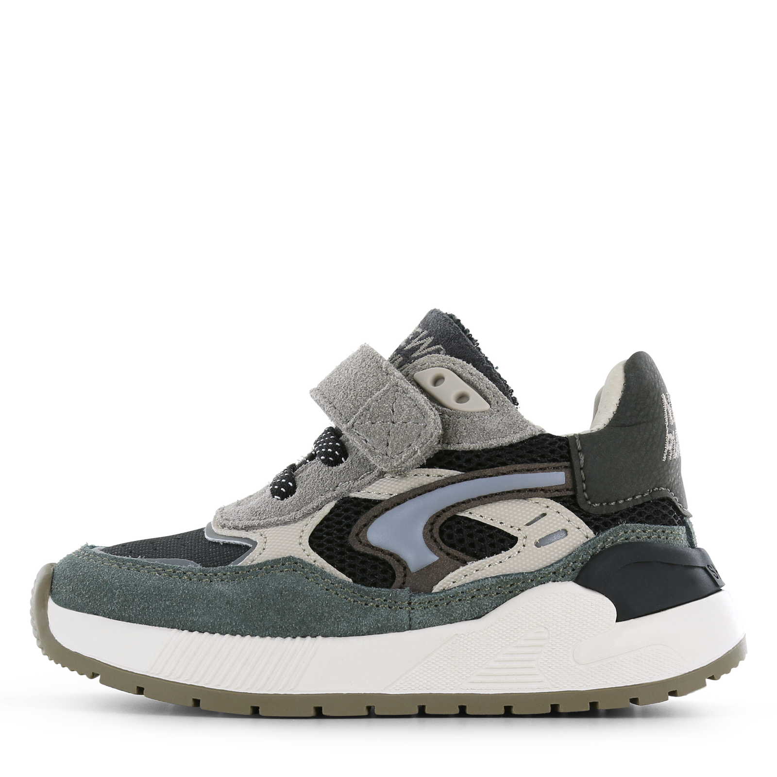 Shoesme taupe sneaker Jongens | Mesh/Microfiber nubuck/Su&egrave;de | Maat 23