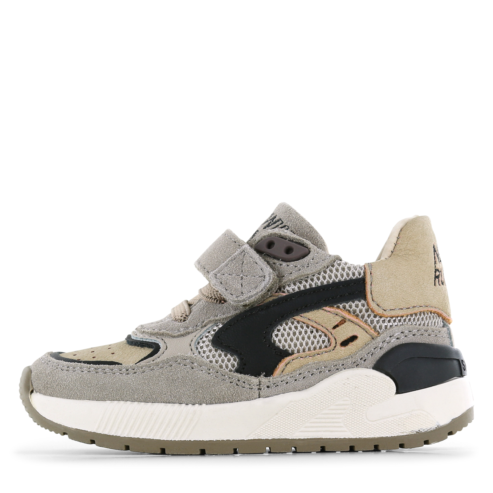 Shoesme taupe sneaker Jongens | Mesh/Microfiber nubuck/Su&egrave;de | Maat 27