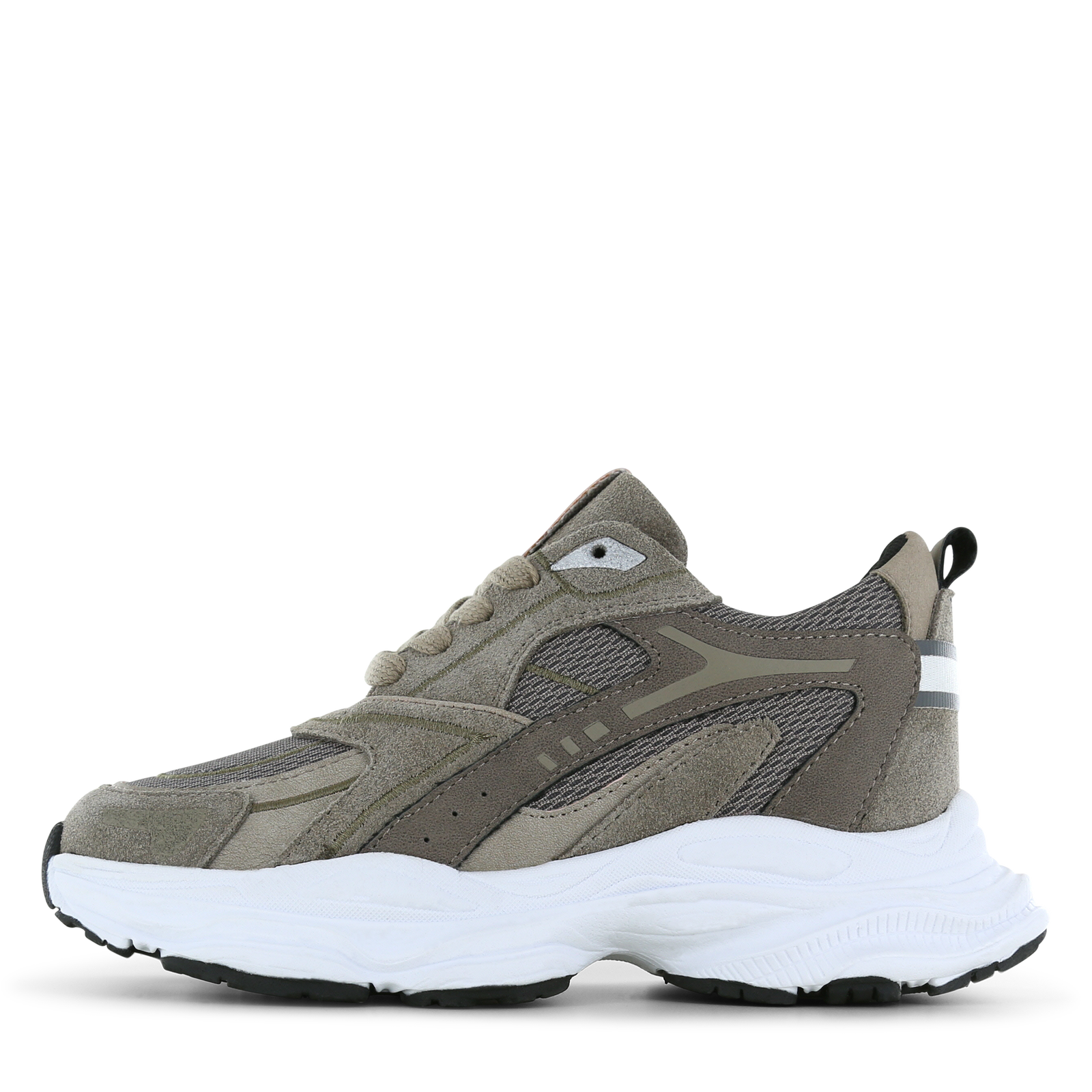 Shoesme taupe sneaker Uni | Mesh/Microfiber leer/Su&egrave;de | Maat 34