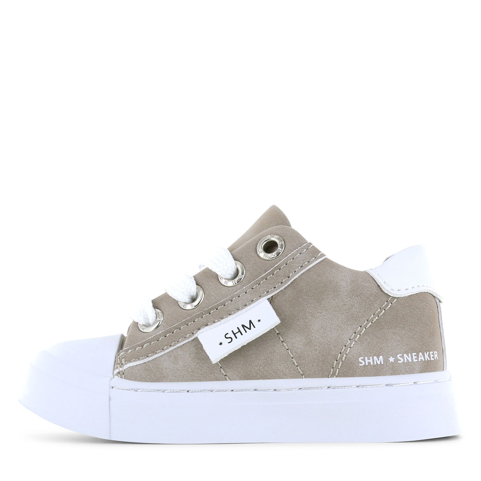 Shoesme taupe sneaker Uni | Microleer | Maat 27