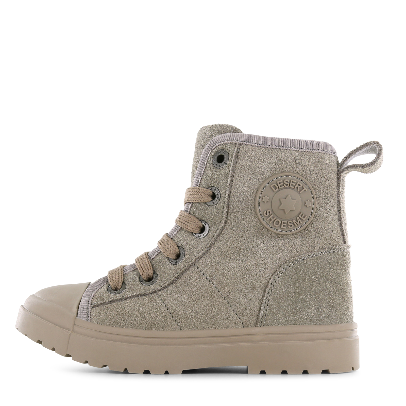 Shoesme taupe veterboot met warme voering Uni | Su&egrave;de | Maat 27