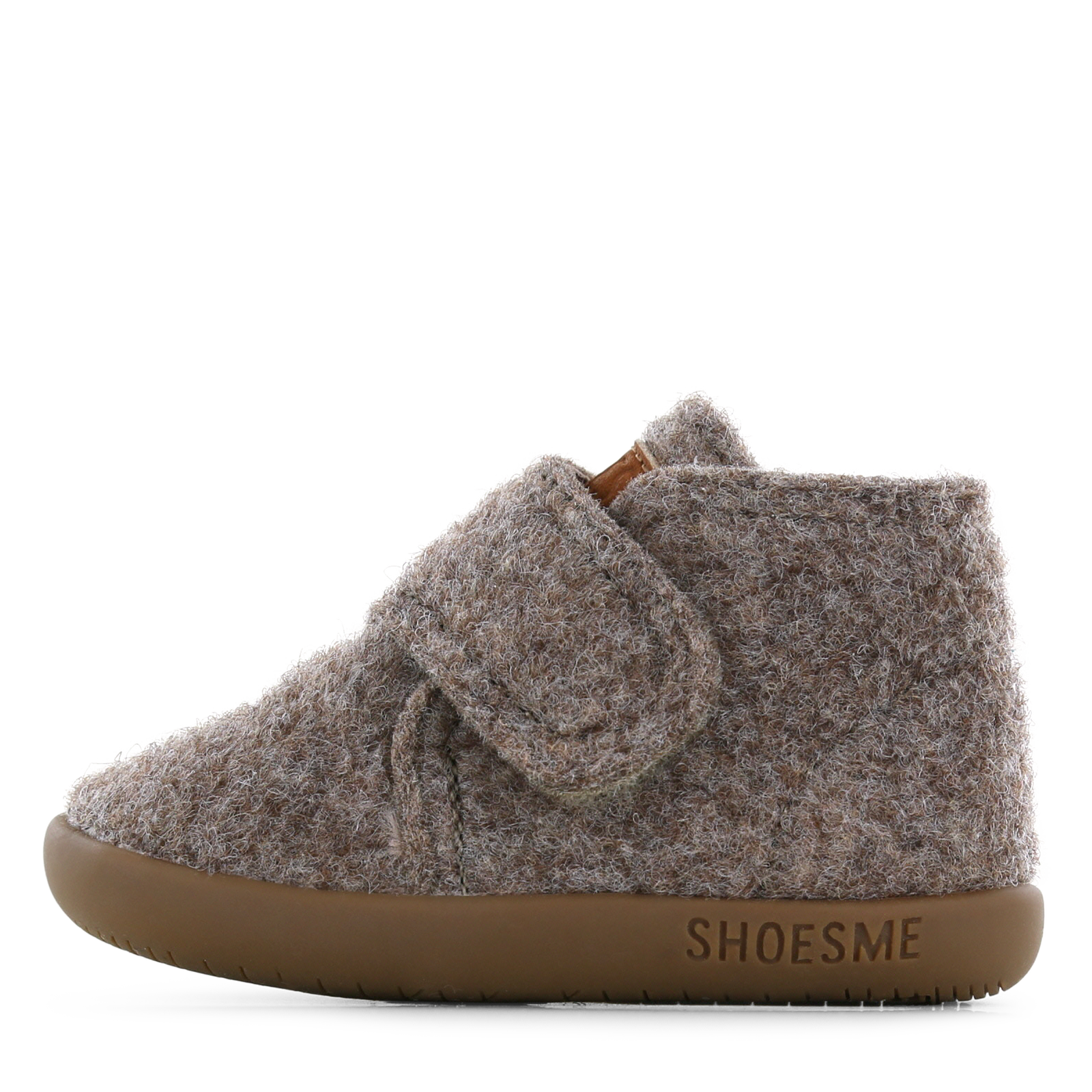 Shoesme taupe vilten slofje Uni | Maat 19
