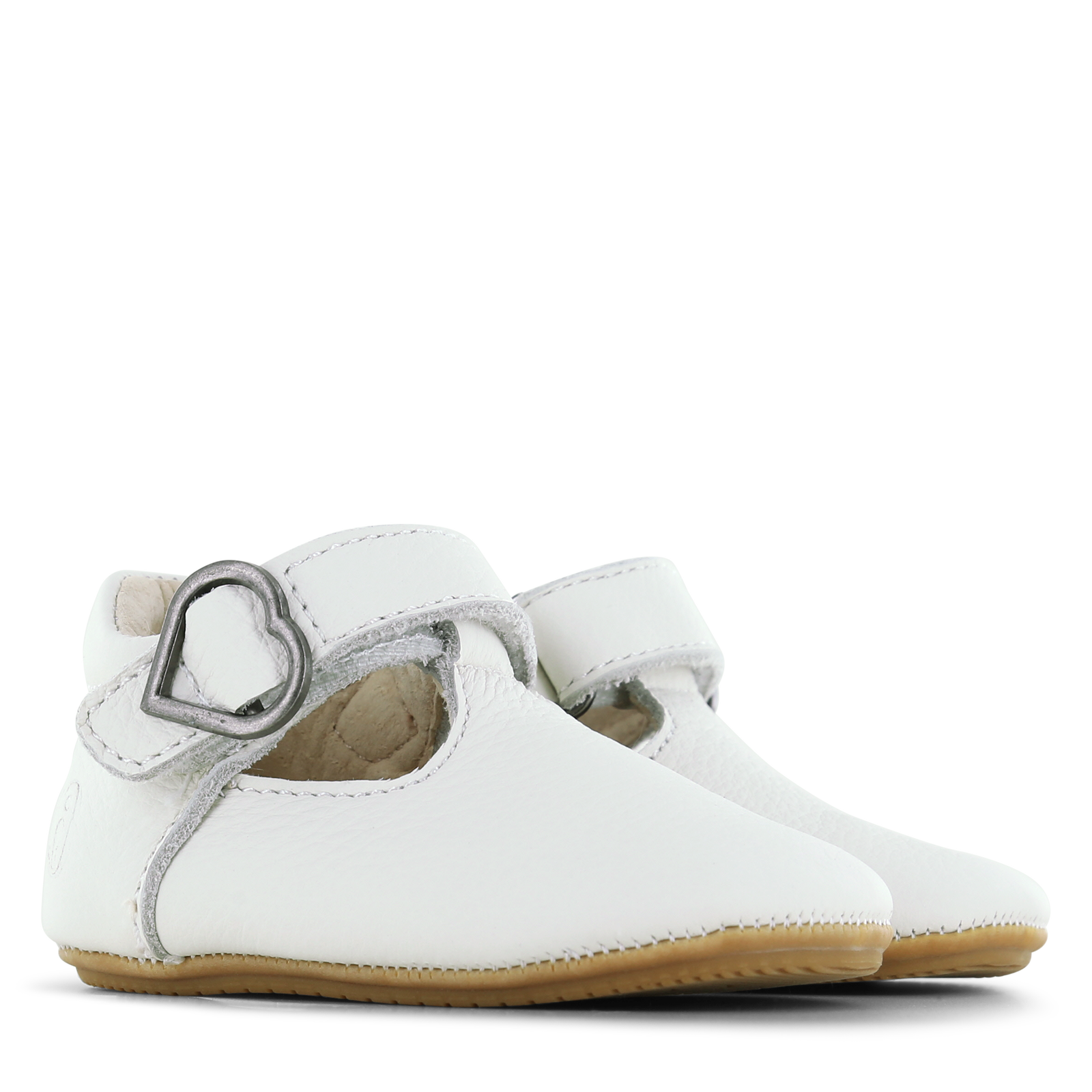 Shoesme wit BABY-PROOF&reg; T-band schoentje Meisjes | Leer | Maat 18