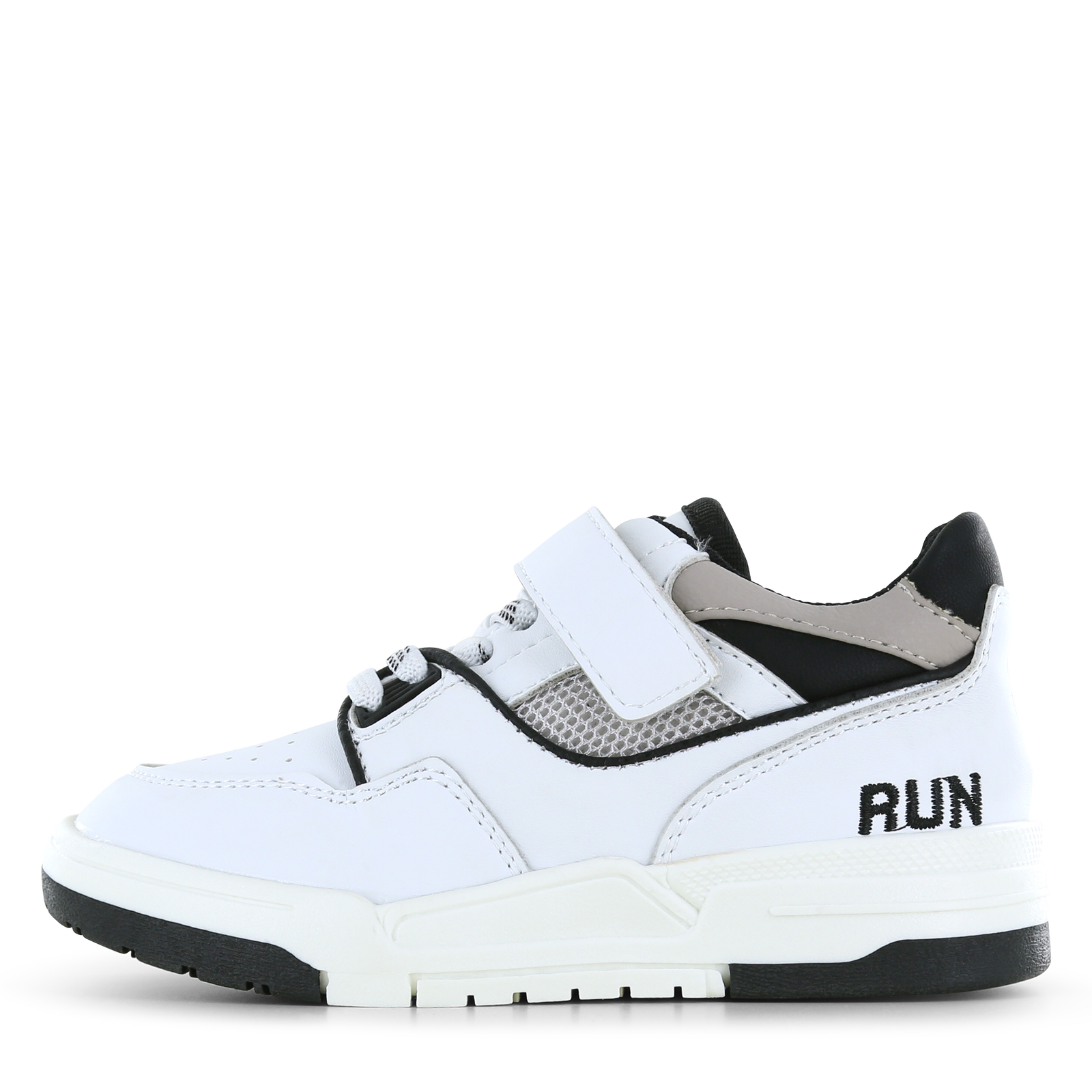 Shoesme wit met grijze sneaker Jongens | Microleer | Maat 32