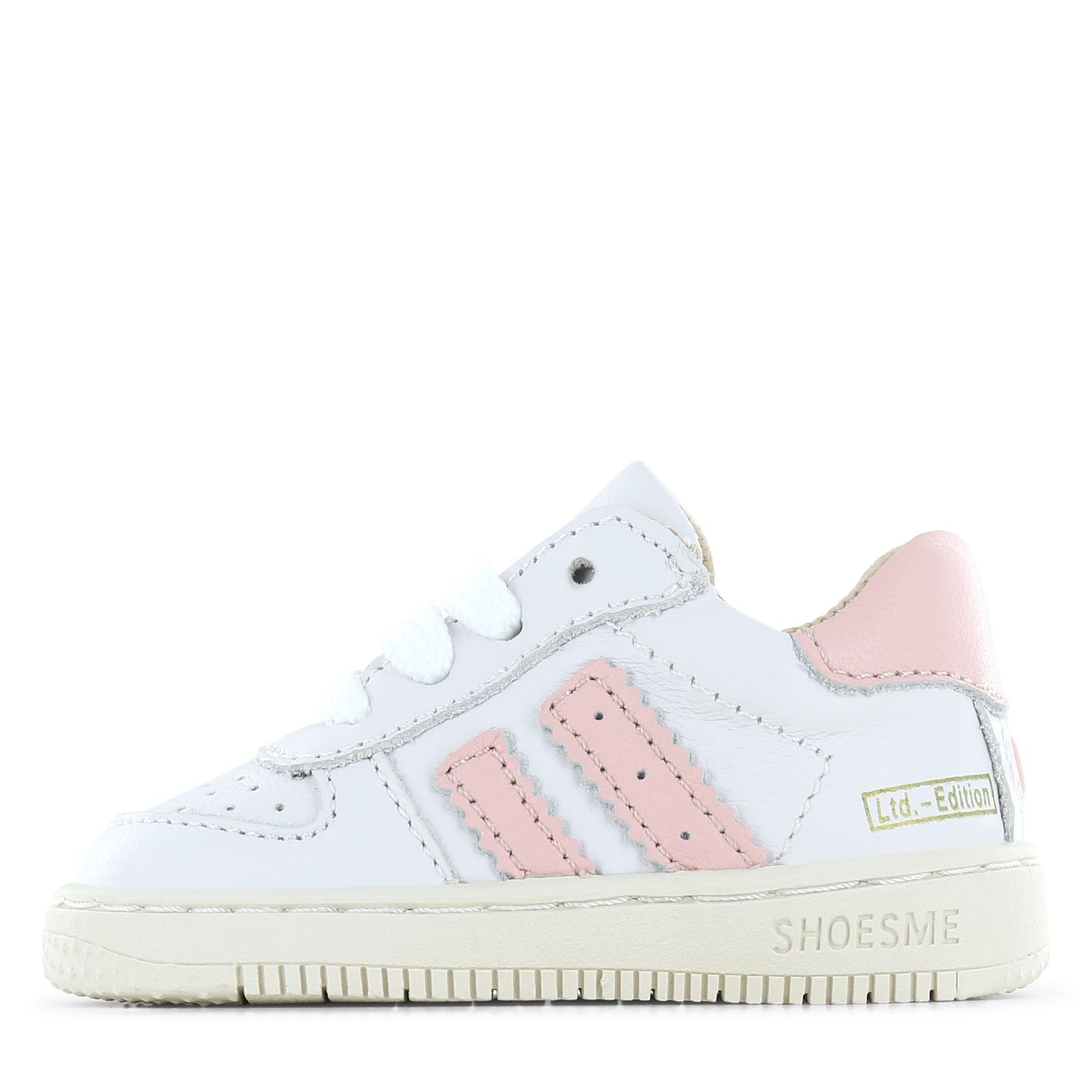 Shoesme wit-roze sneakertje Meisjes | Leer | Maat 23